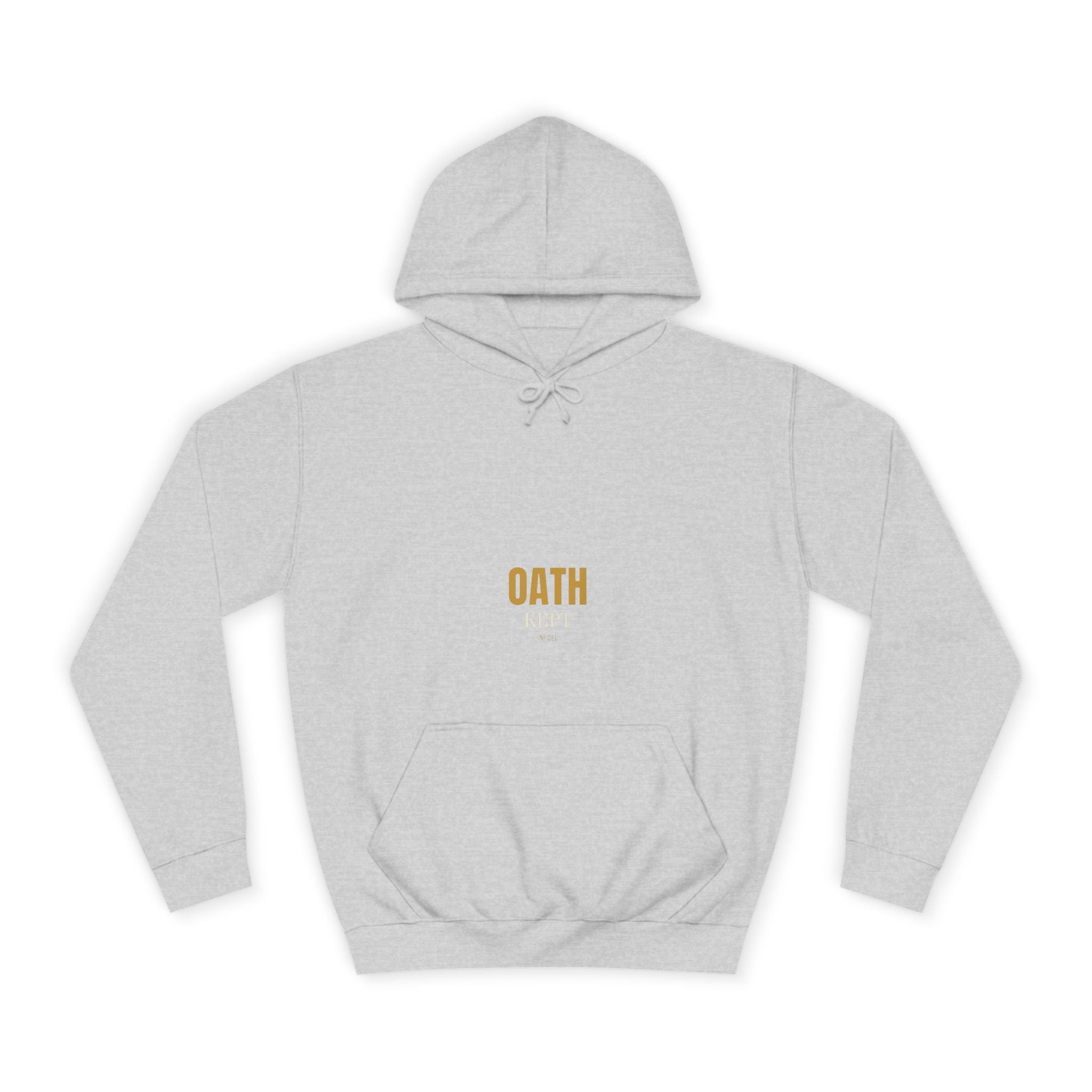 OATH KEPT Hoodie — Heavyweight pullover hoodie, 100% cotton, embroidered design