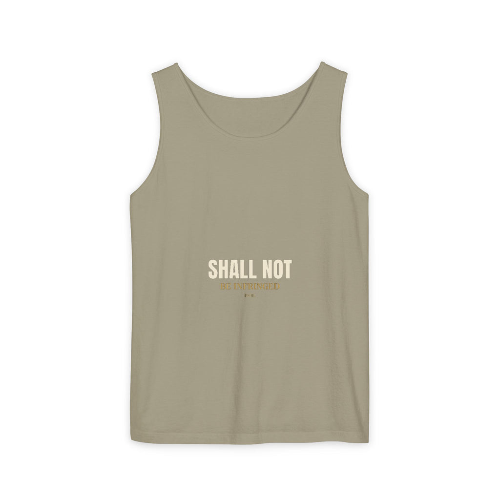 SHALL NOT BE Garment-Dyed Tank Top — Garment-dyed tank top, ringspun cotton, summer weight
