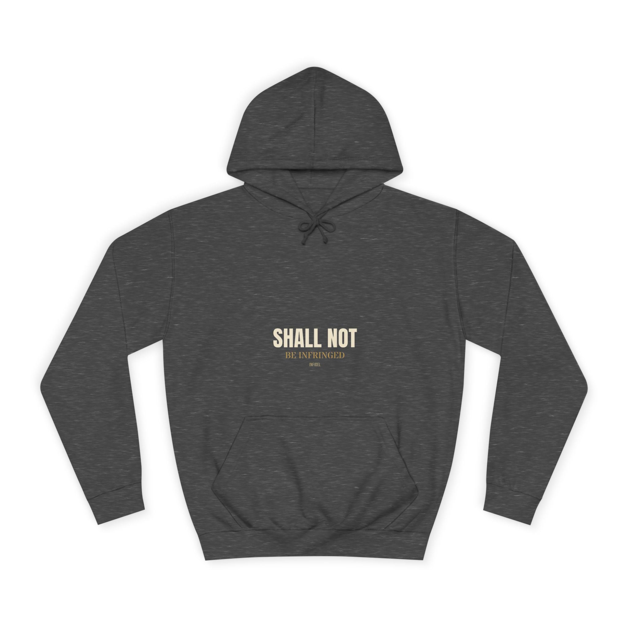 SHALL NOT BE Hoodie — Heavyweight pullover hoodie, 100% cotton, embroidered design