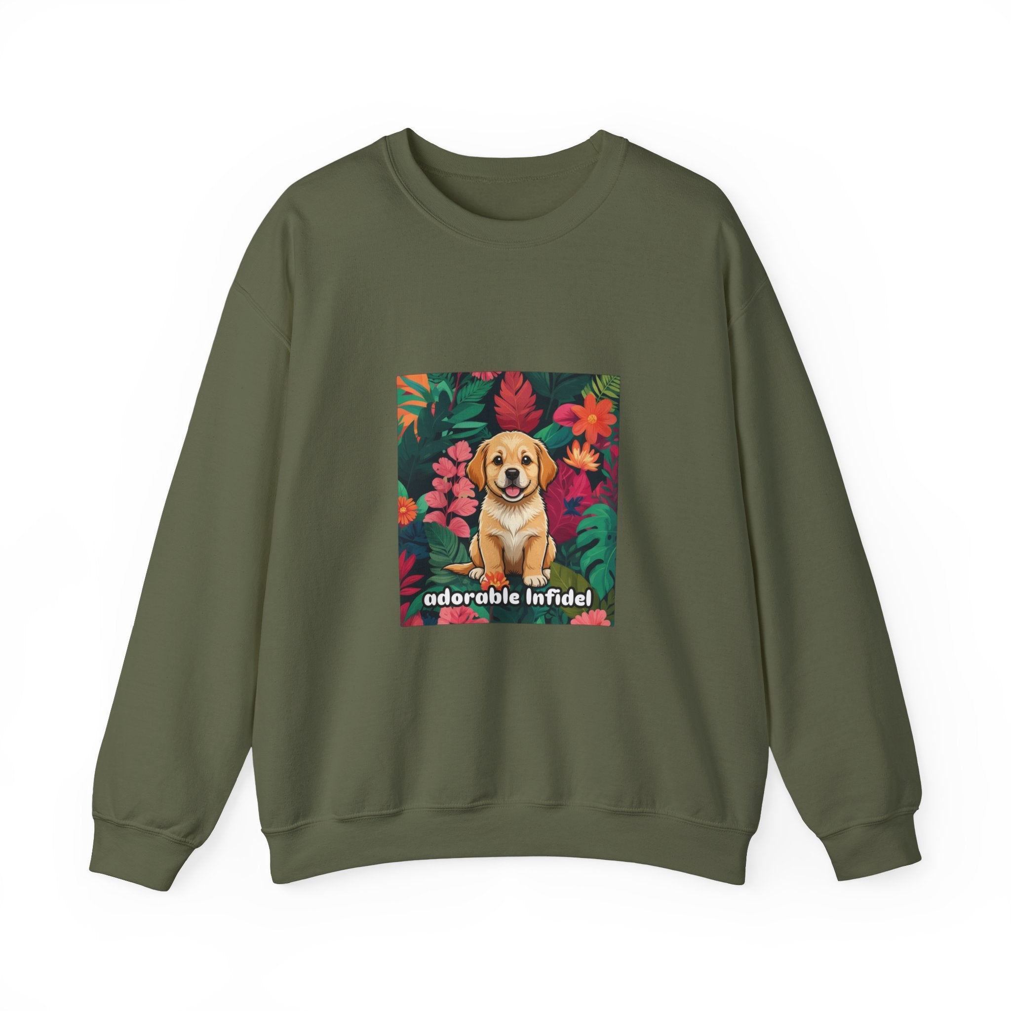 Adorable Infidel Gildan Crewneck Sweatshirt