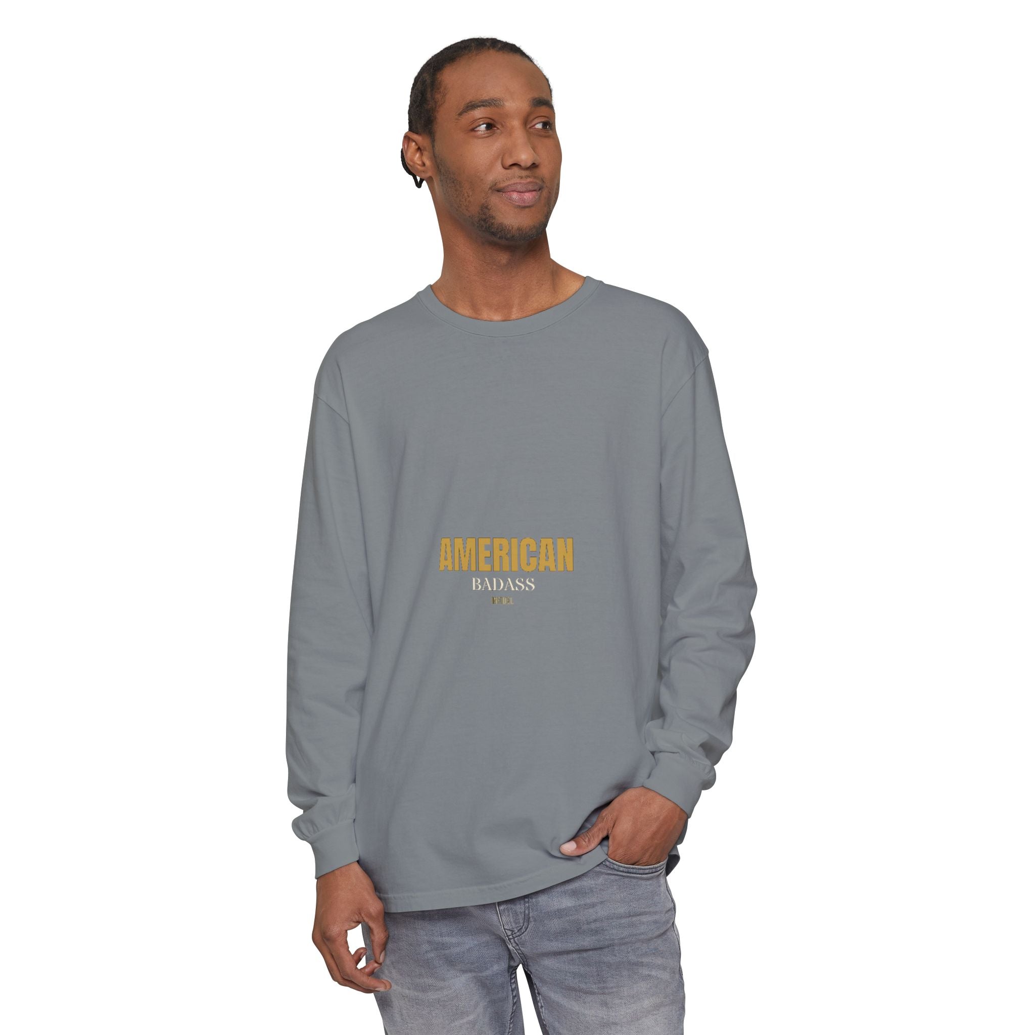 AMERICAN BADASS Comfort Colors Long Sleeve Long-sleeve - Infidel.me Patriotic Apparel