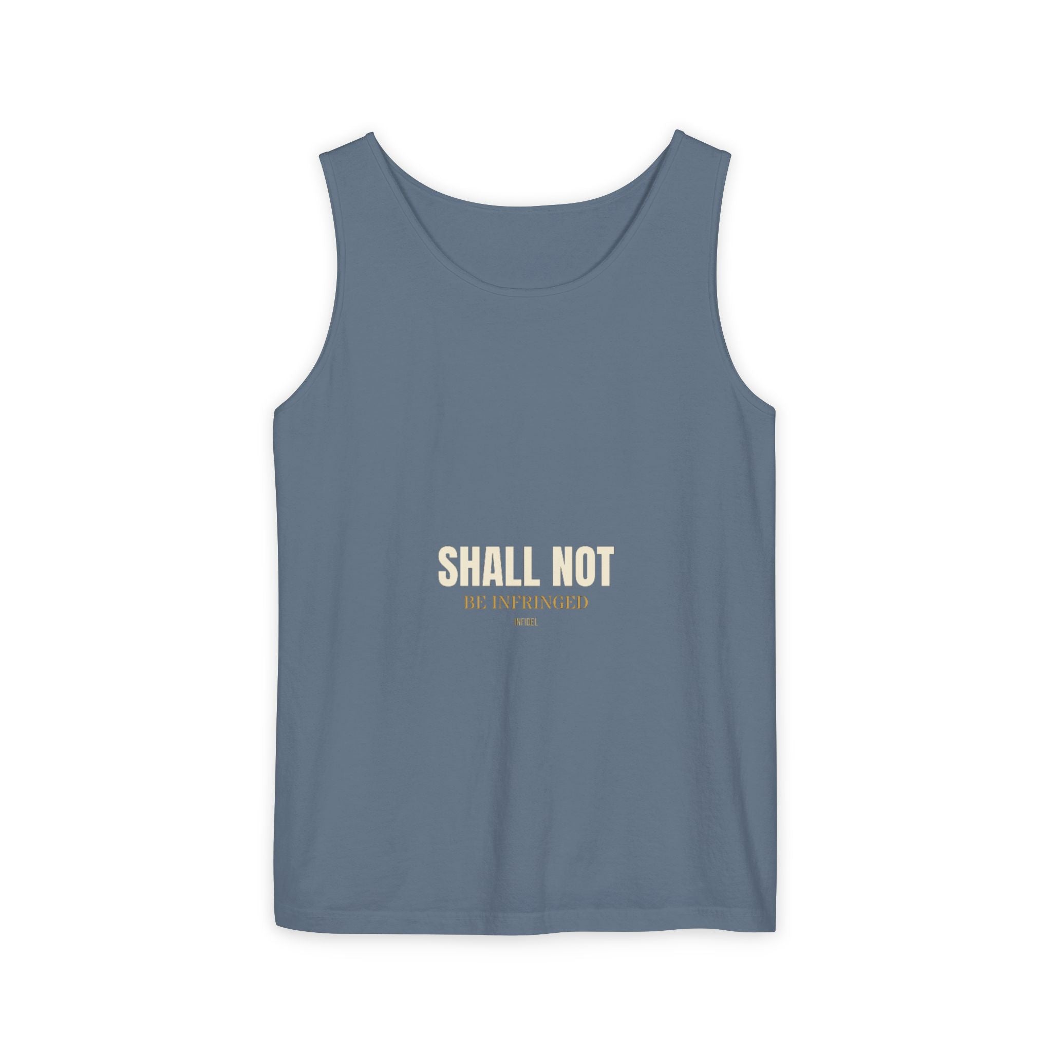 SHALL NOT BE Garment-Dyed Tank Top — Garment-dyed tank top, ringspun cotton, summer weight