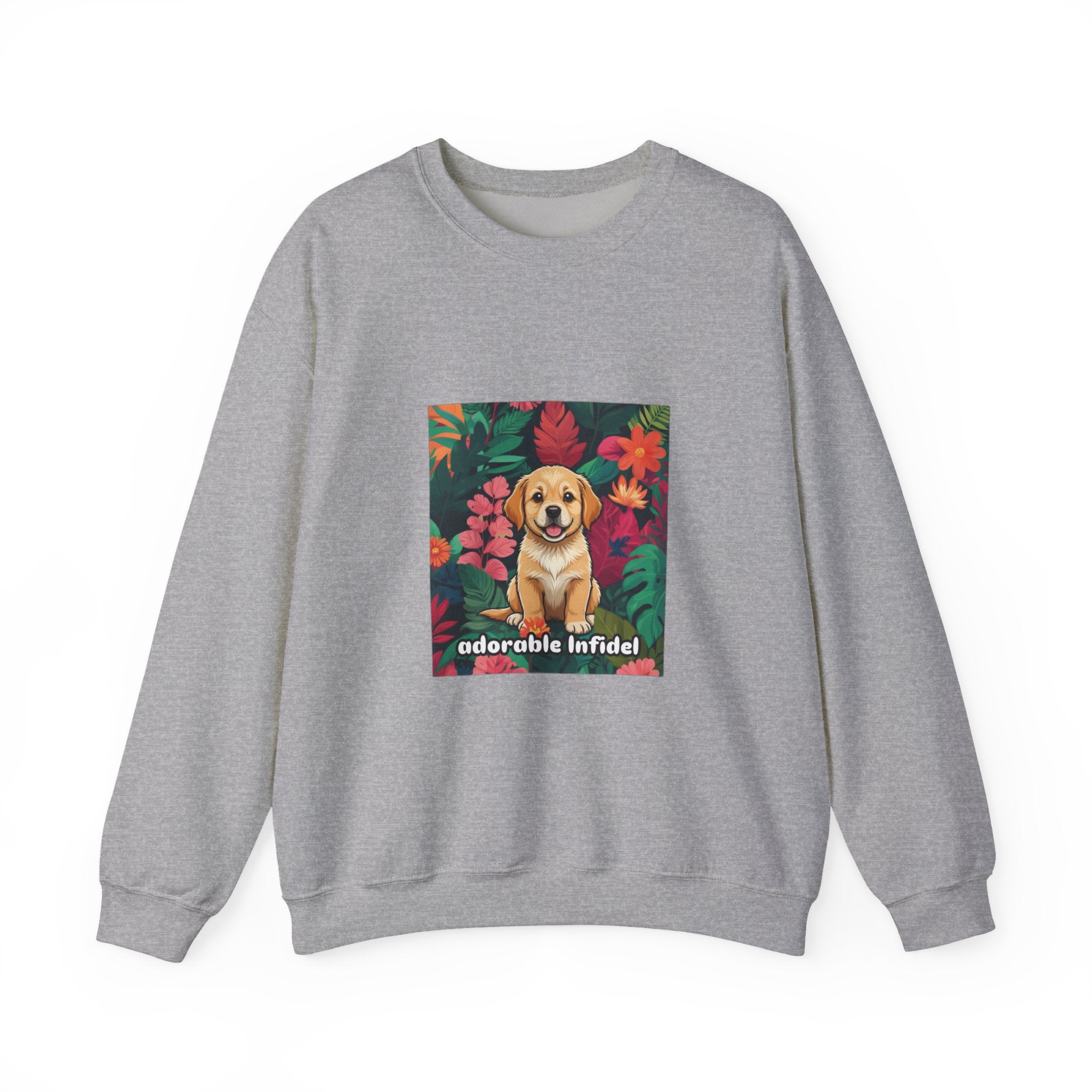 Adorable Infidel Gildan Crewneck Sweatshirt