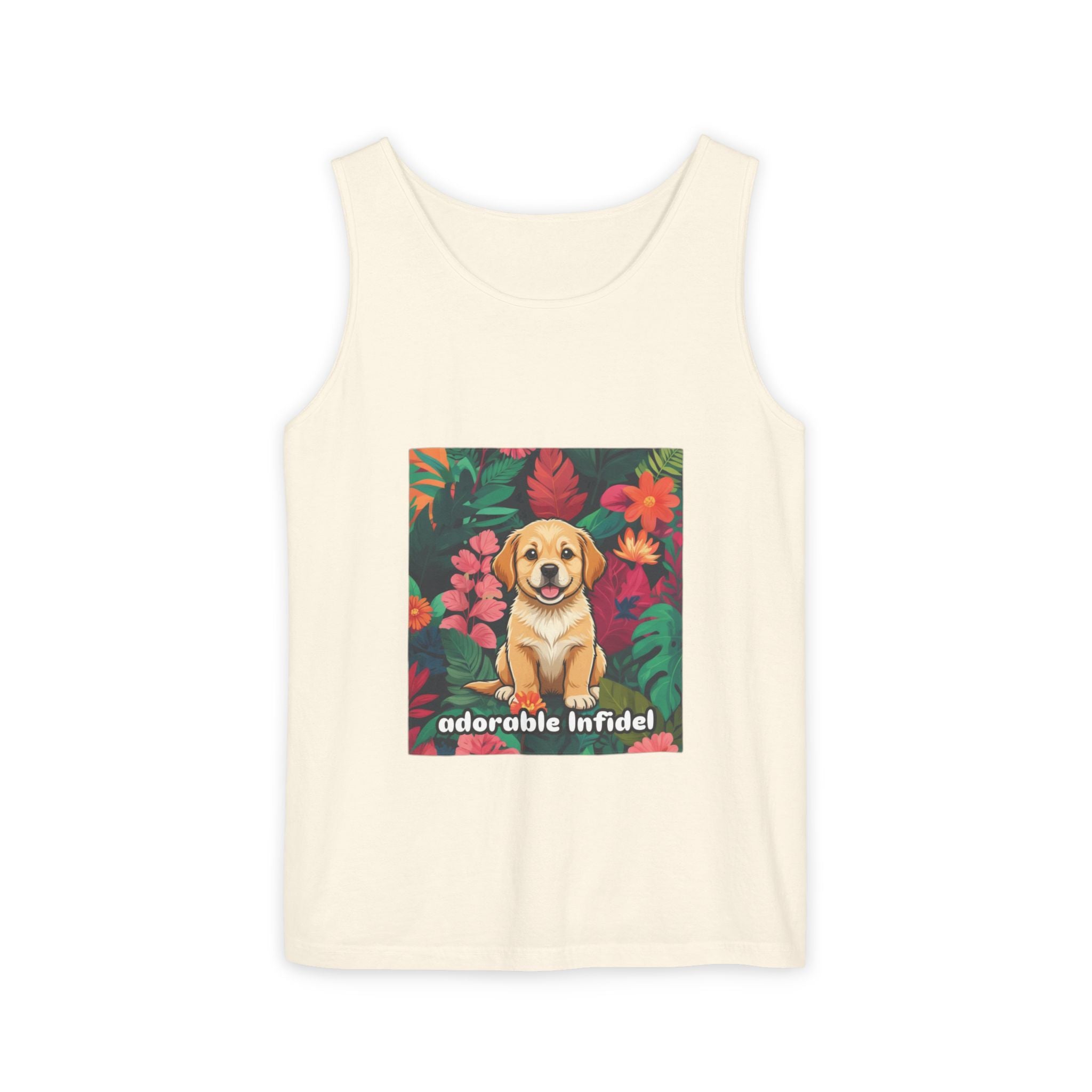 Adorable Infidel Garment-Dyed Tank Top