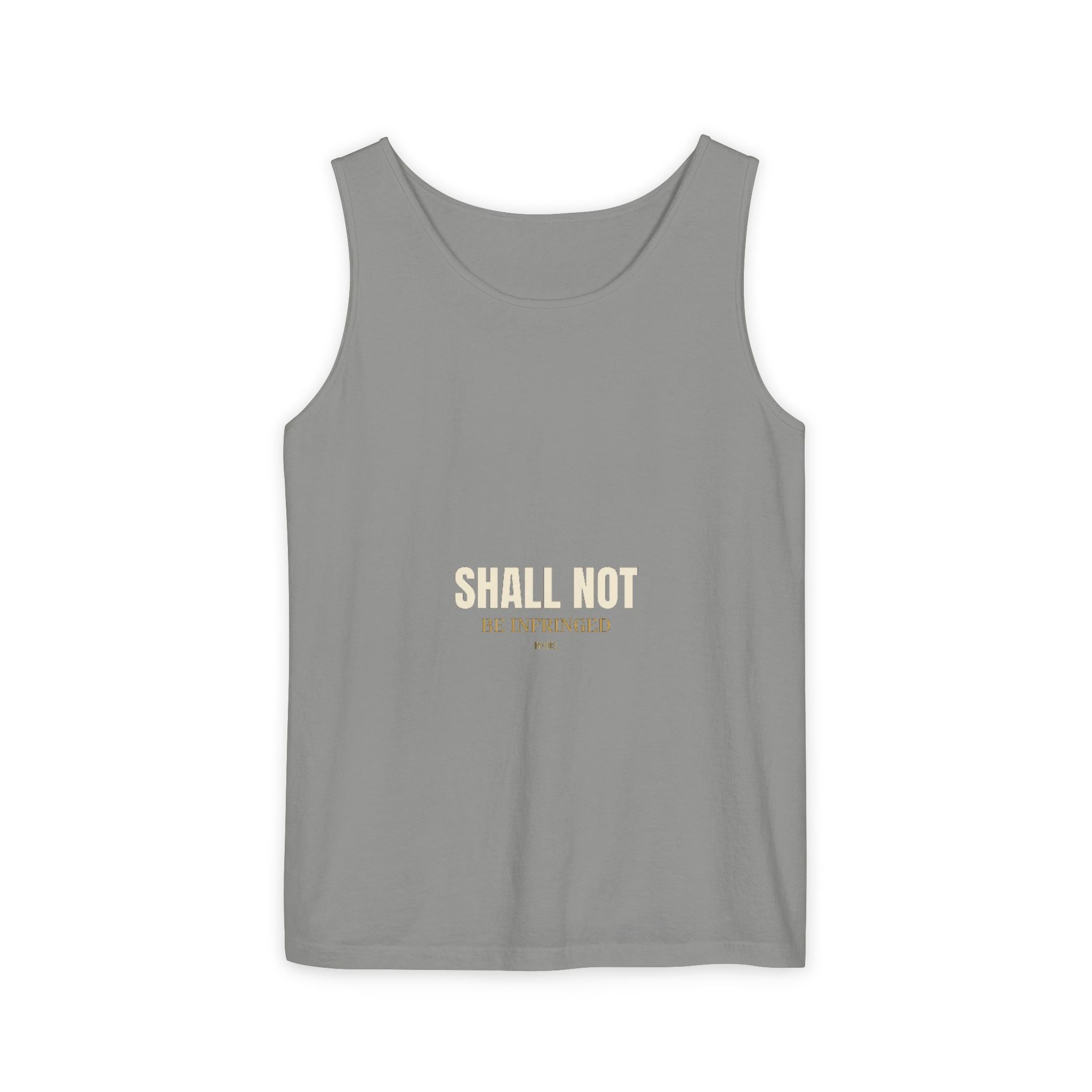 SHALL NOT BE Garment-Dyed Tank Top — Garment-dyed tank top, ringspun cotton, summer weight