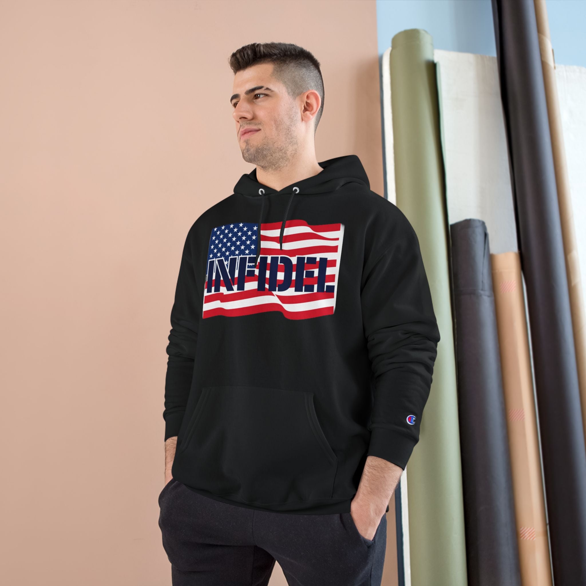 American-Bold Champion Hoodie