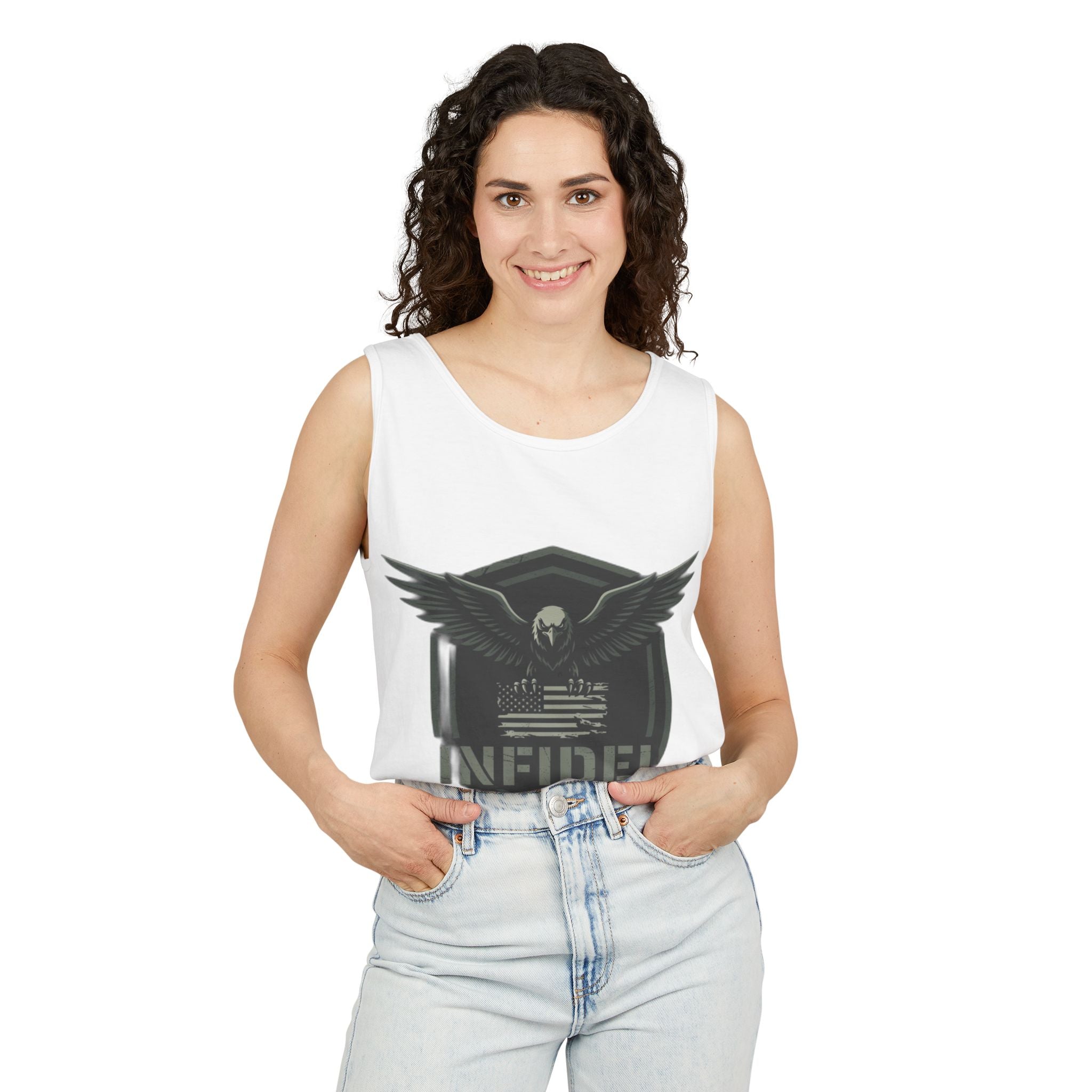 Eagle_Flag Garment-Dyed Tank Top