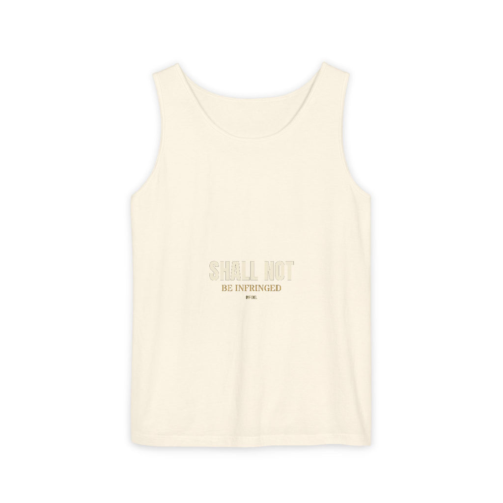 SHALL NOT BE Garment-Dyed Tank Top — Garment-dyed tank top, ringspun cotton, summer weight