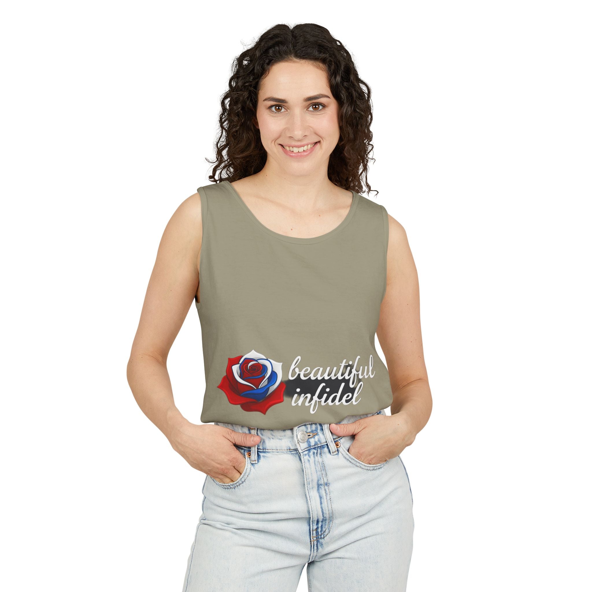 Infidel Beautiful Infidel  Garment-Dyed Tank Top