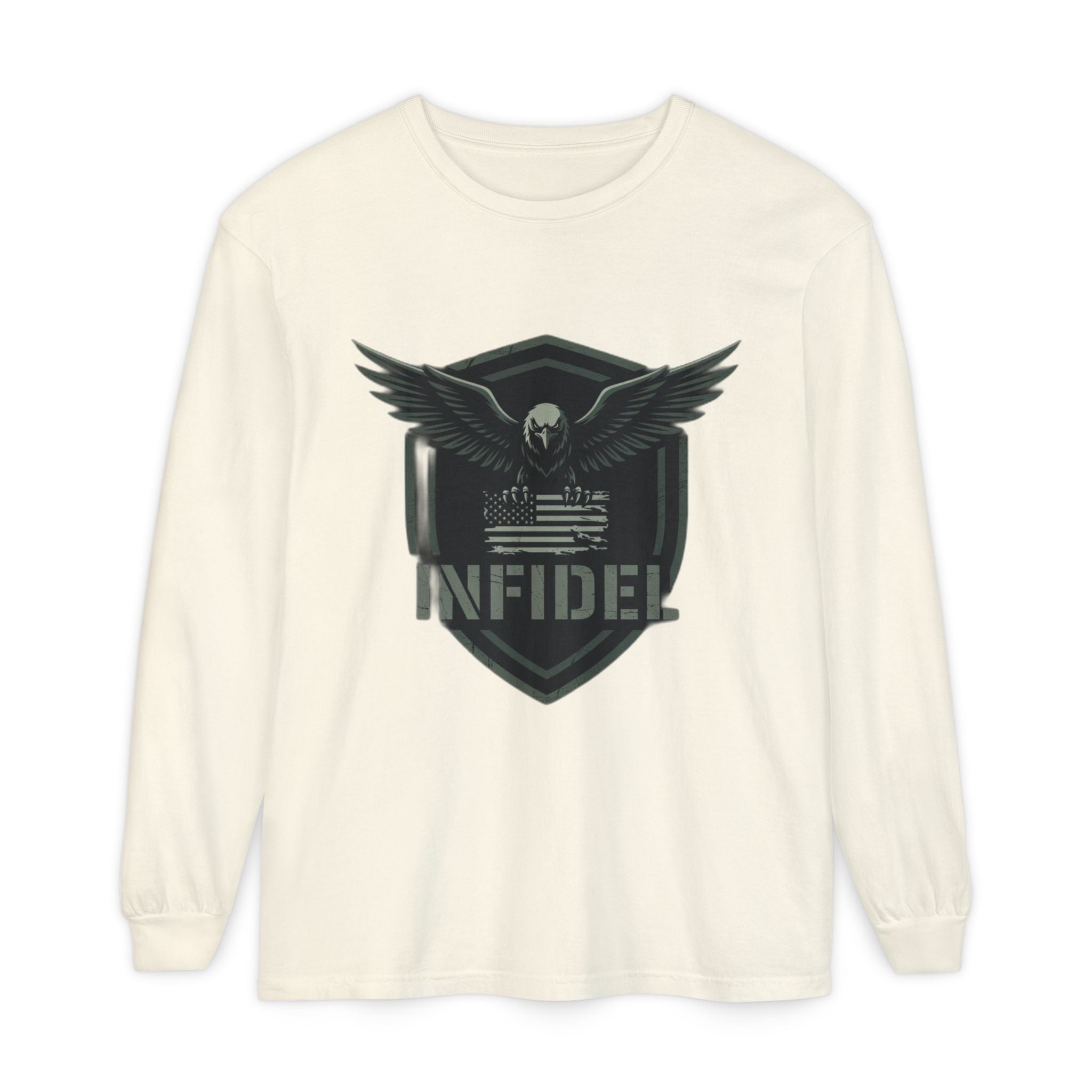 Eagle_Flag Comfort Colors Long Sleeve