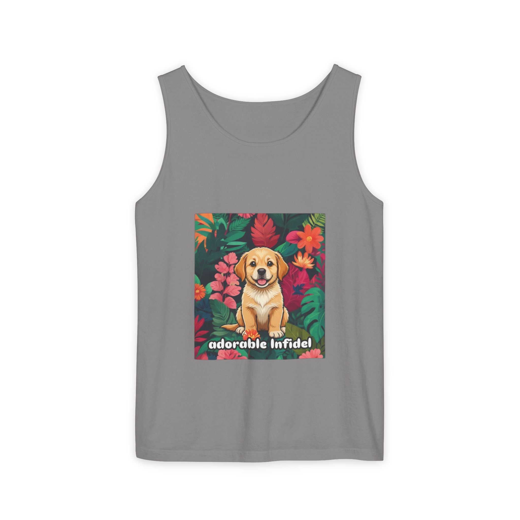 Adorable Infidel Garment-Dyed Tank Top