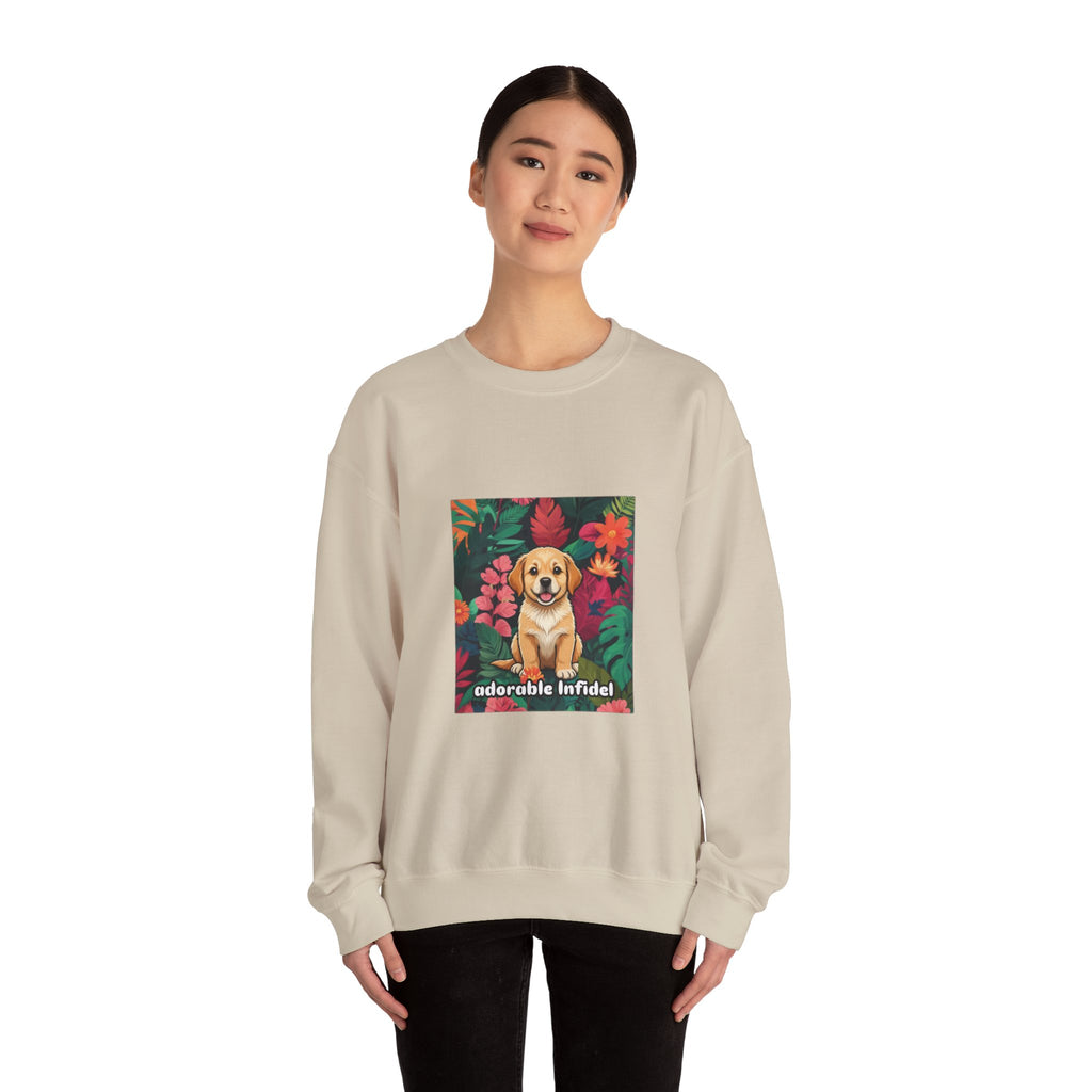 Adorable Infidel Gildan Crewneck Sweatshirt