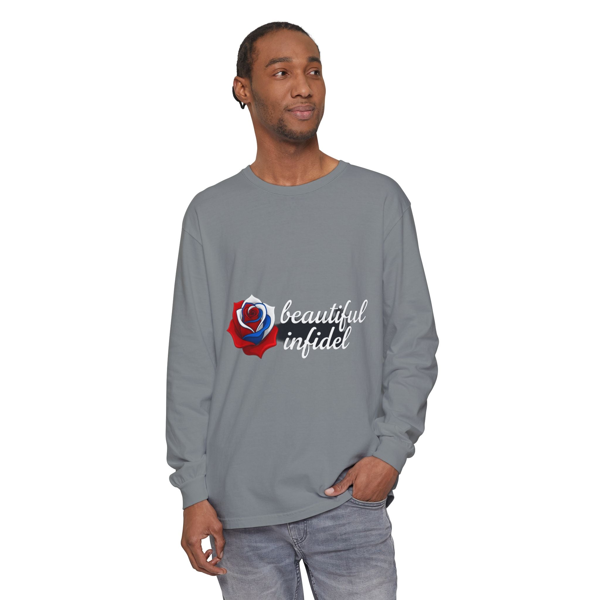 Infidel Beautiful Infidel  Comfort Colors Long Sleeve