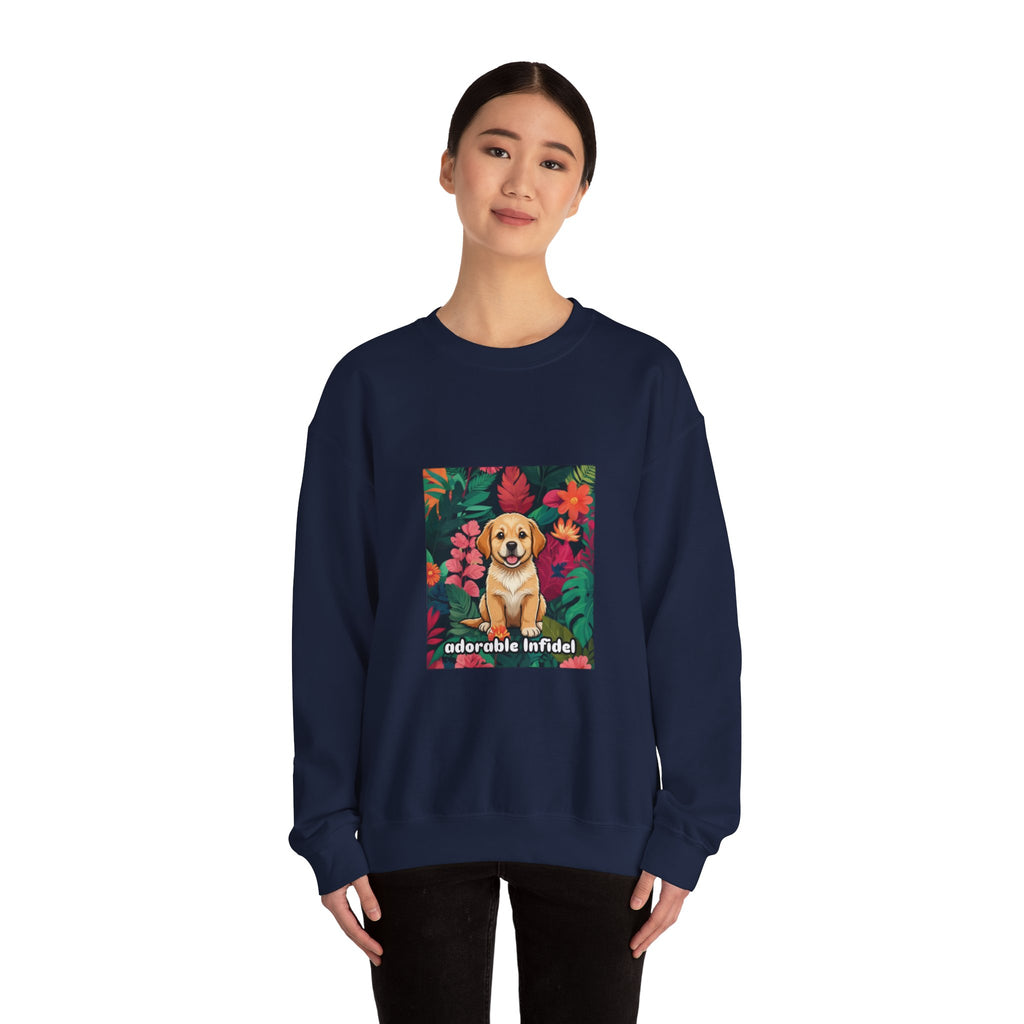 Adorable Infidel Gildan Crewneck Sweatshirt