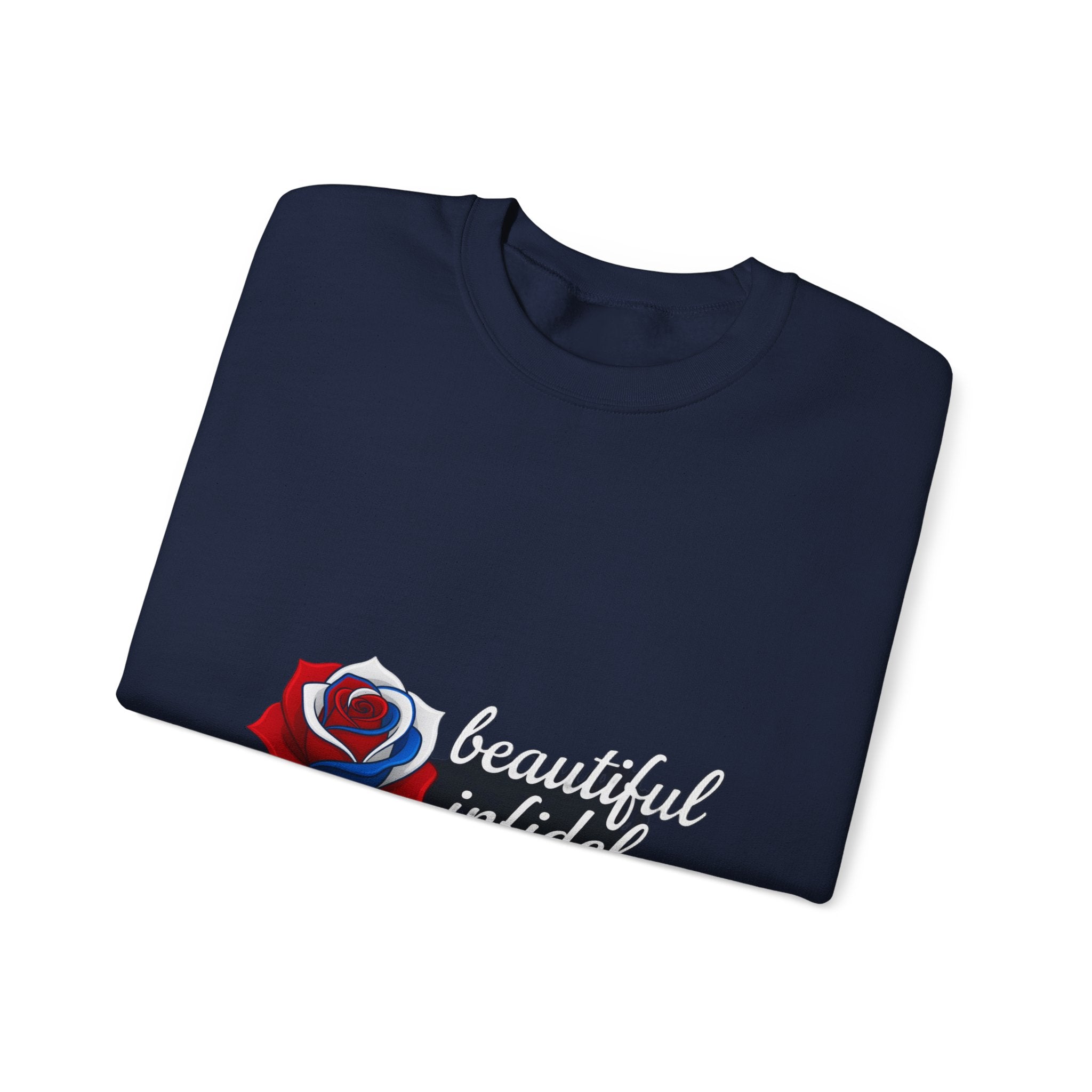 Infidel Beautiful Infidel  Gildan Crewneck Sweatshirt
