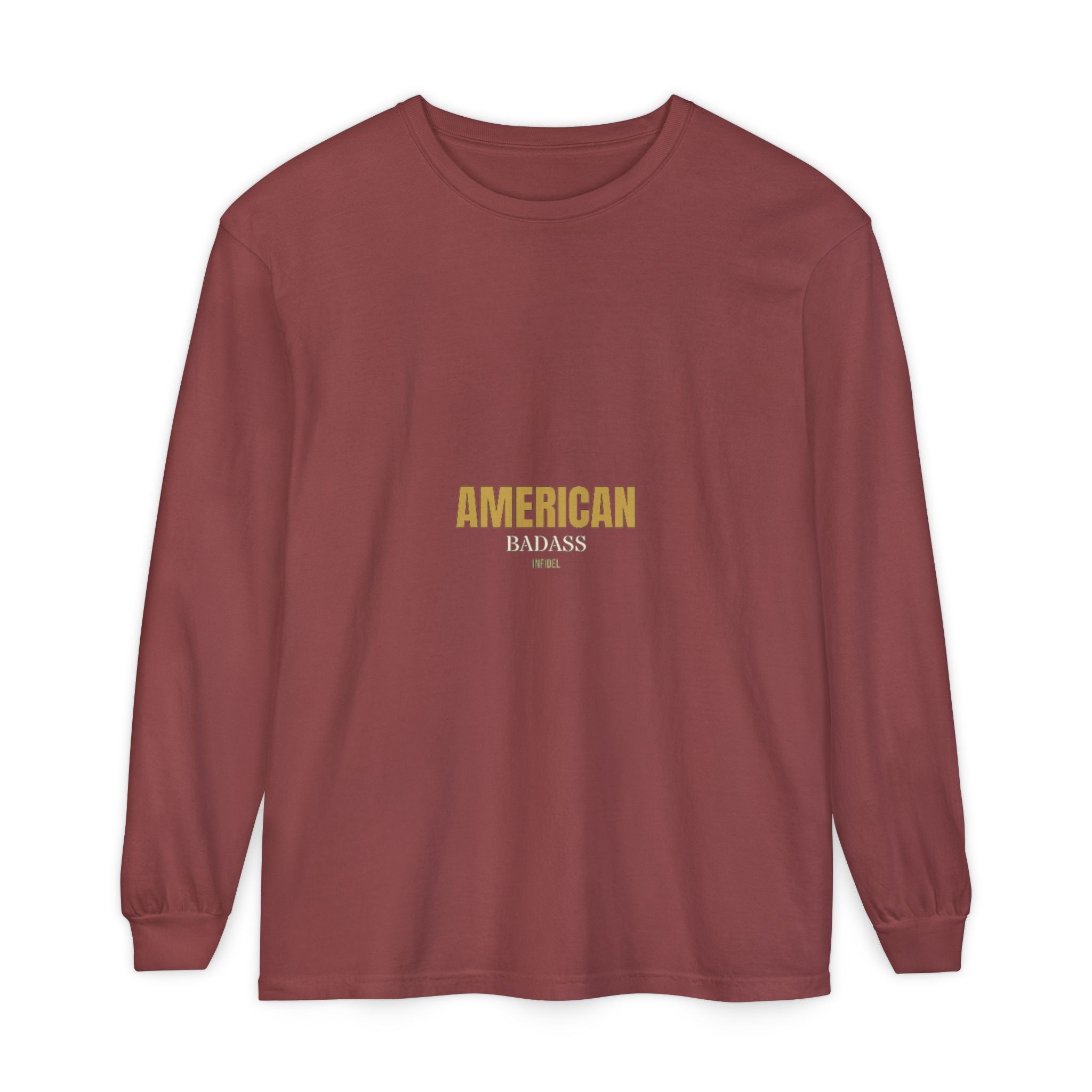 AMERICAN BADASS Comfort Colors Long Sleeve Long-sleeve - Infidel.me Patriotic Apparel