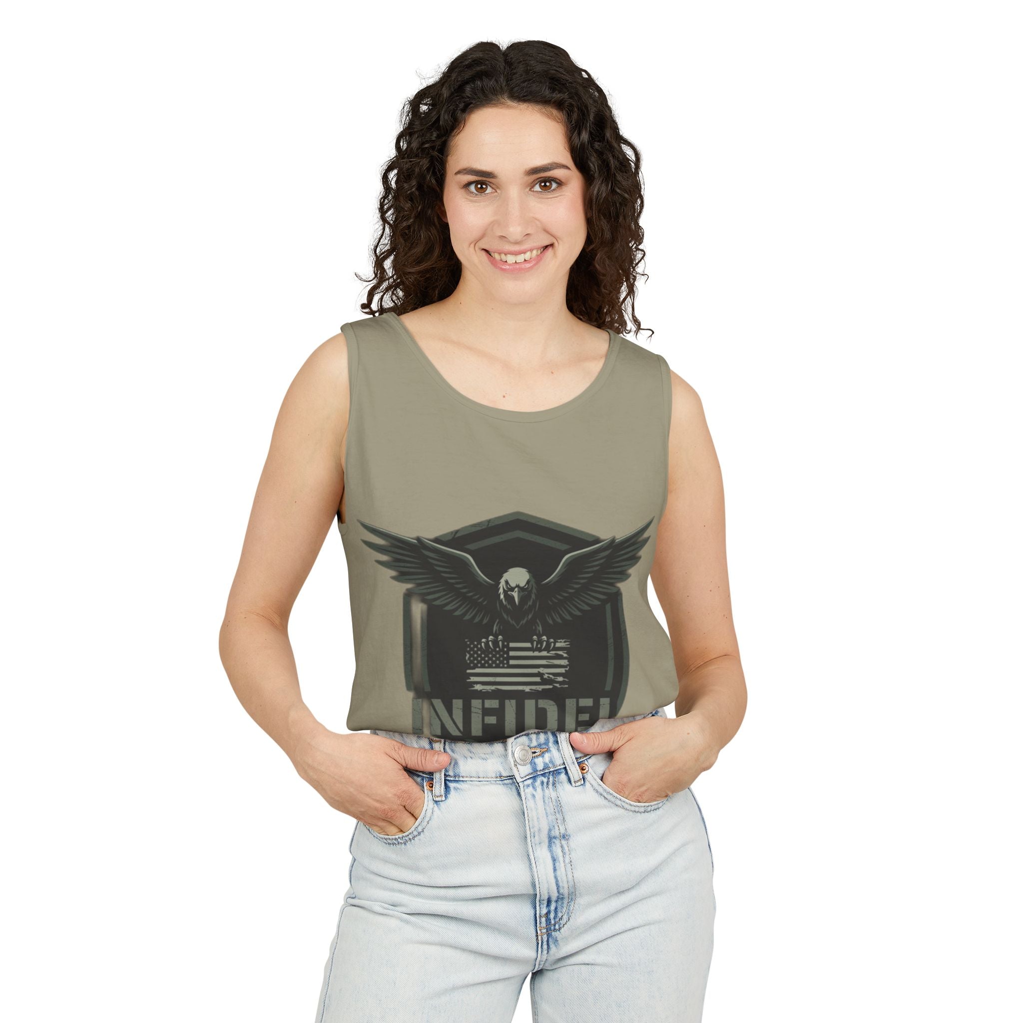 Eagle_Flag Garment-Dyed Tank Top