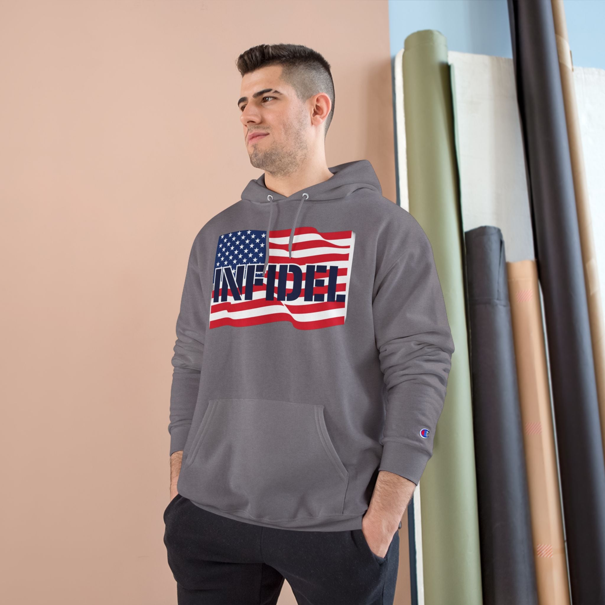 American-Bold Champion Hoodie