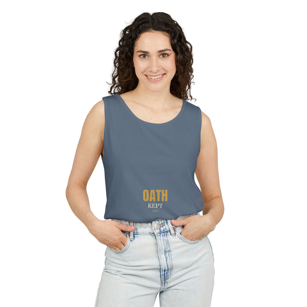 OATH KEPT Garment-Dyed Tank Top — Garment-dyed tank top, ringspun cotton, summer weight