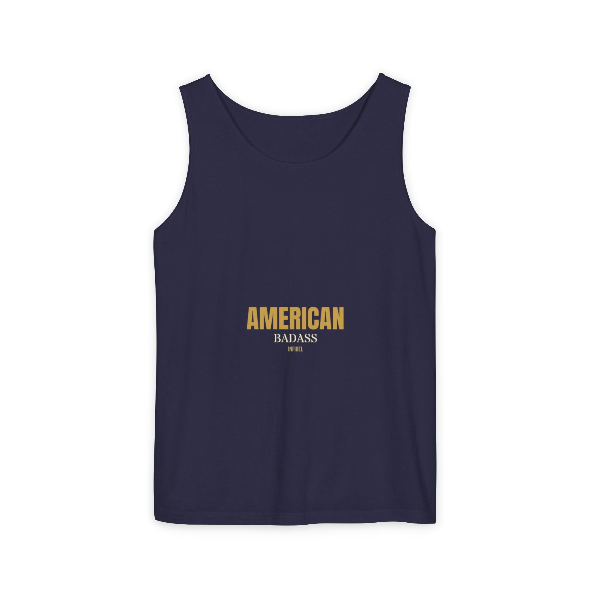 AMERICAN BADASS Garment-Dyed Tank Top Tank Top - Infidel.me Patriotic Apparel