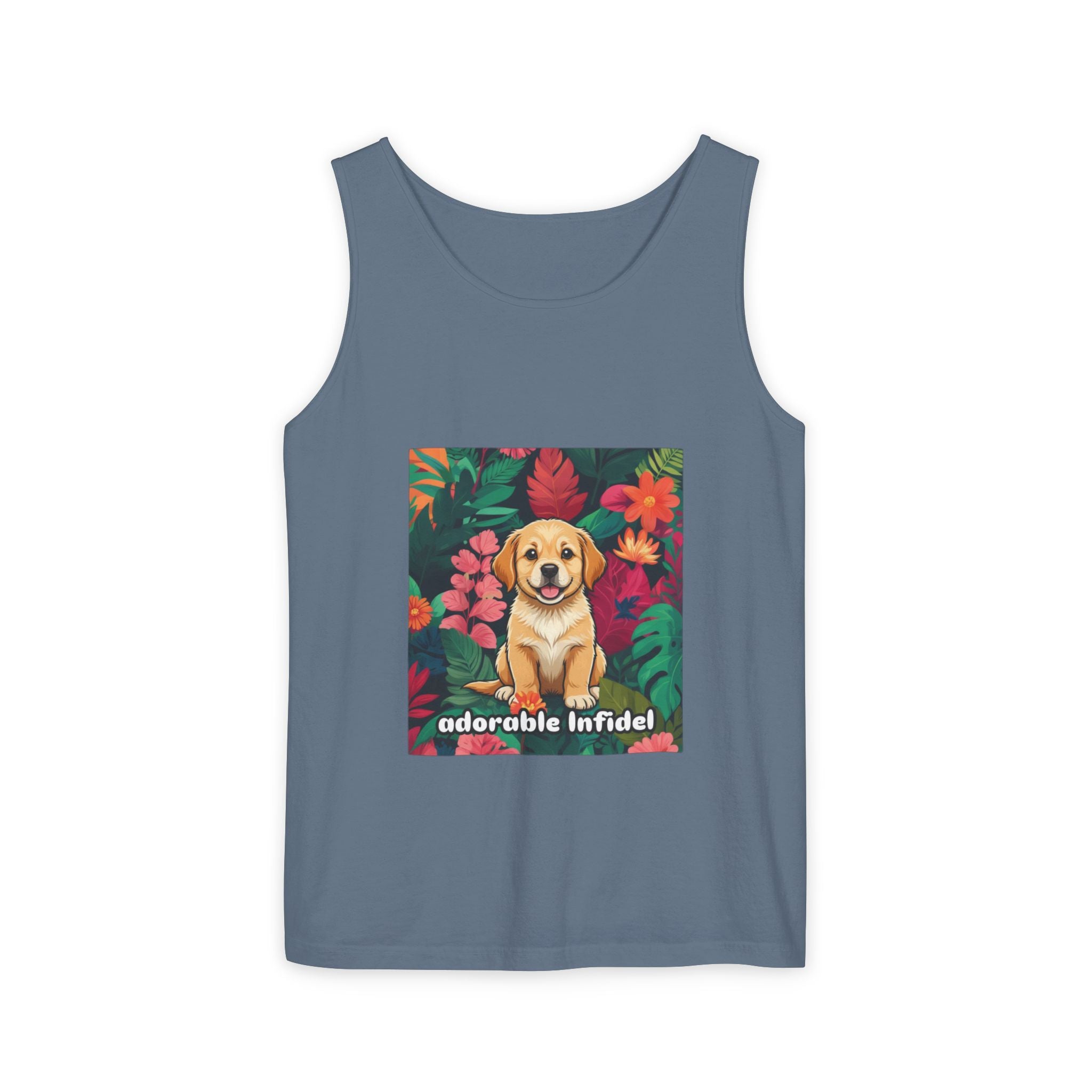 Adorable Infidel Garment-Dyed Tank Top