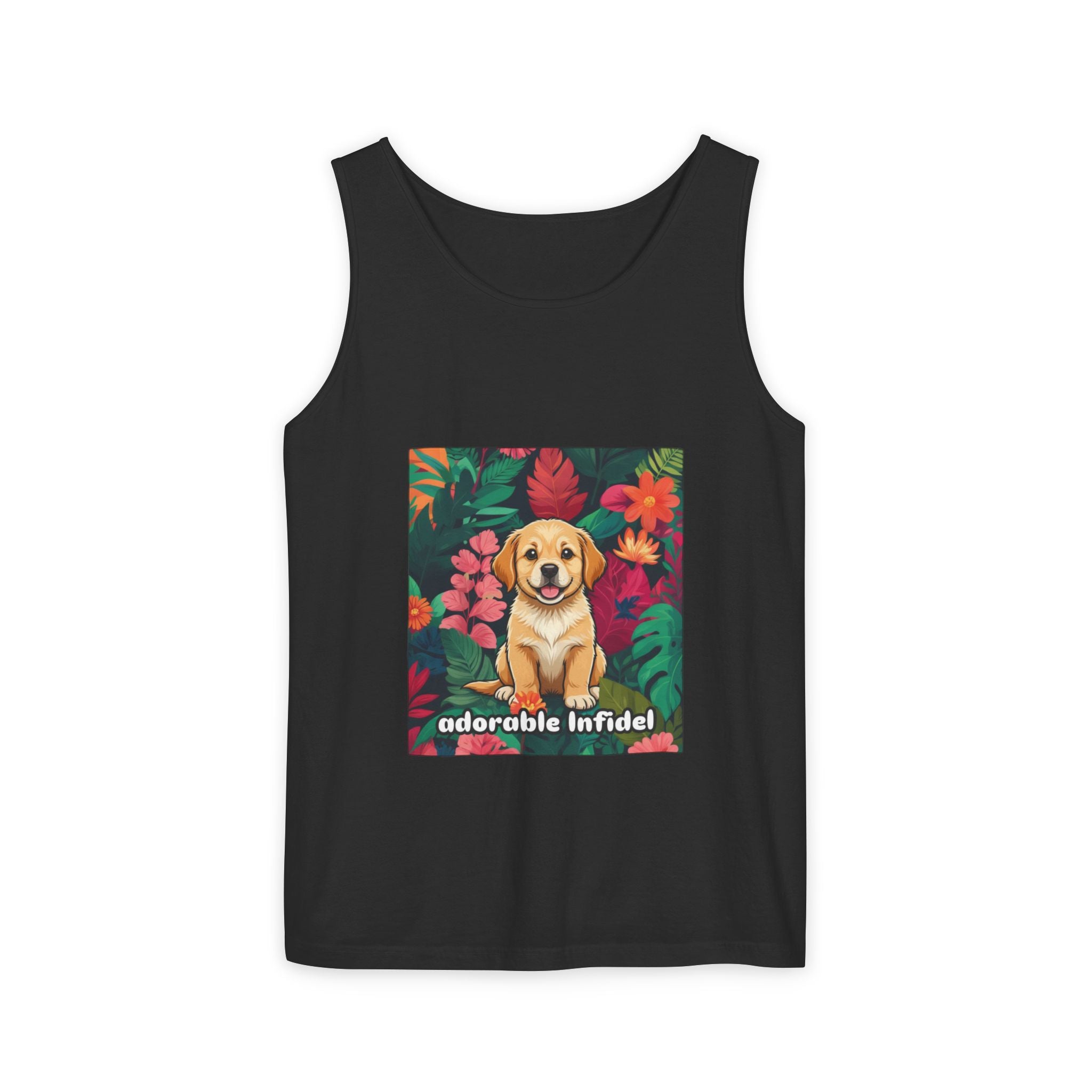 Adorable Infidel Garment-Dyed Tank Top