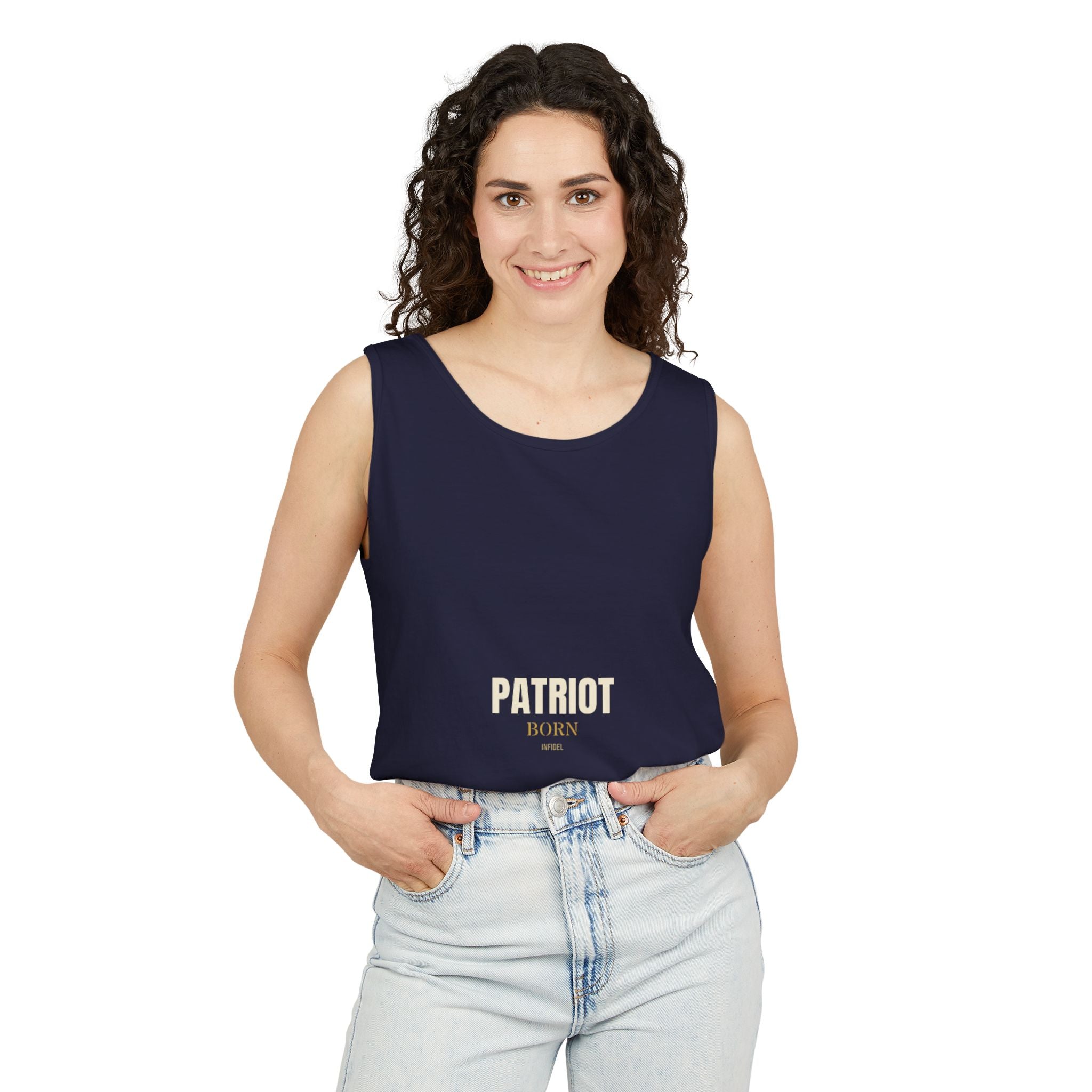 PATRIOT Garment-Dyed Tank Top — Garment-dyed tank top, ringspun cotton, summer weight