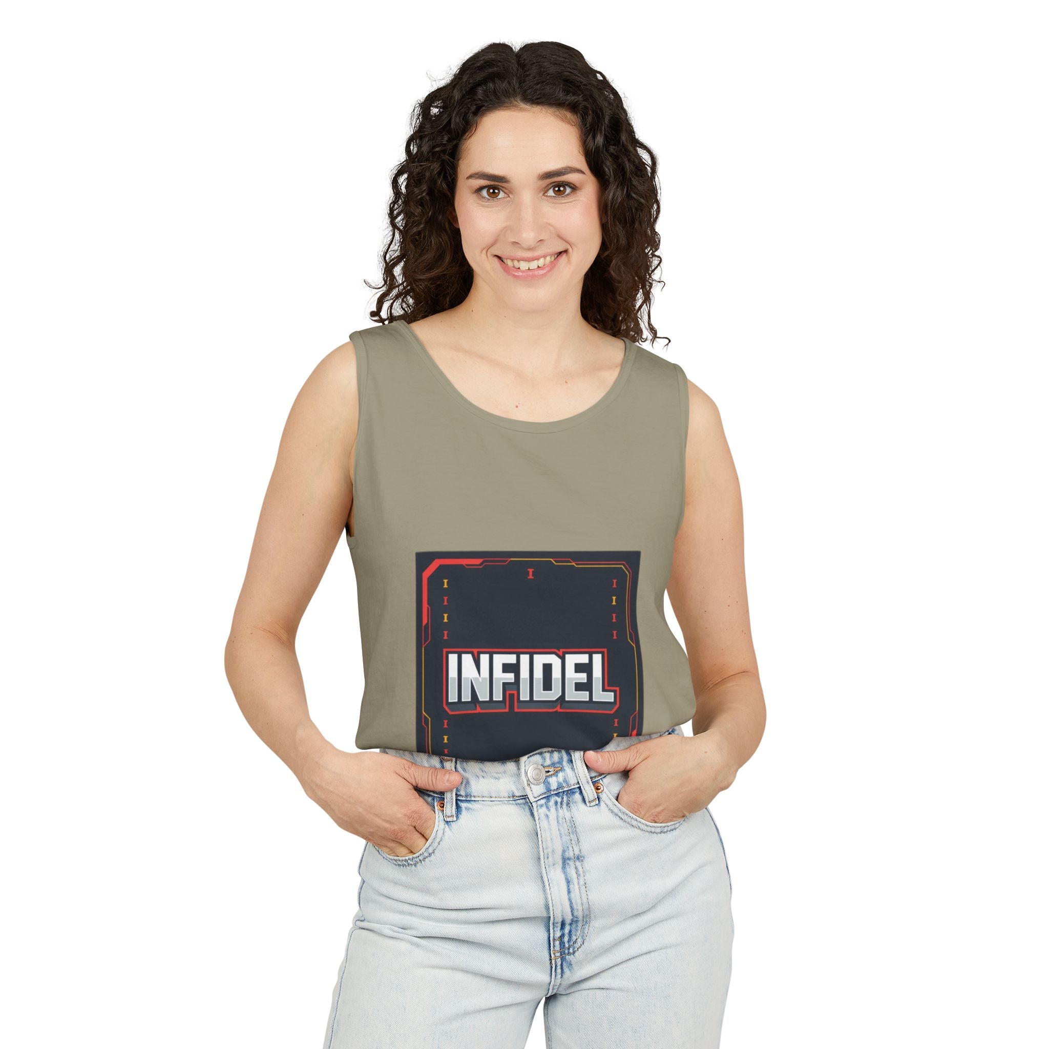 Infidel Pong  Garment-Dyed Tank Top