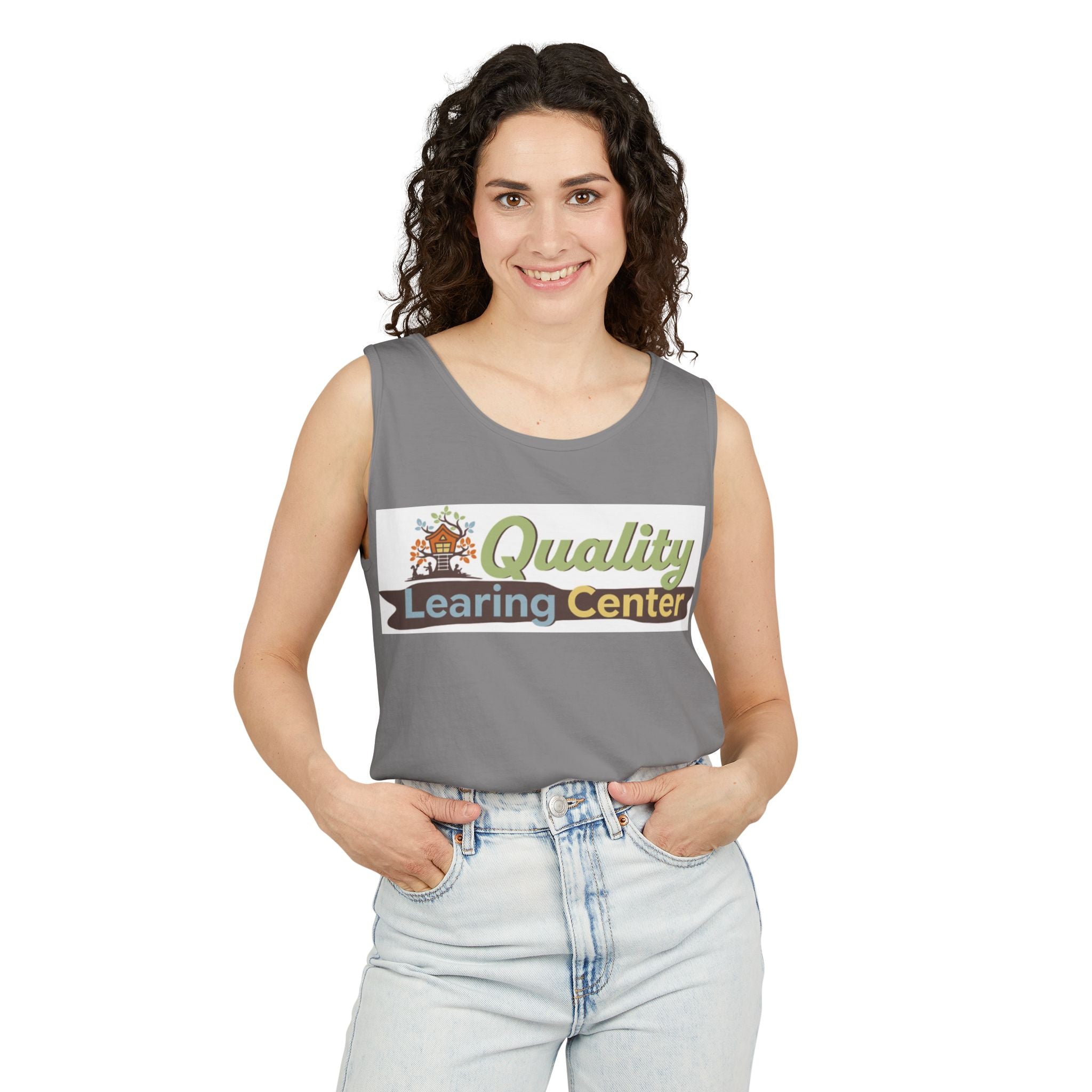 Infidel Learning Center Tee Garment-Dyed Tank Top