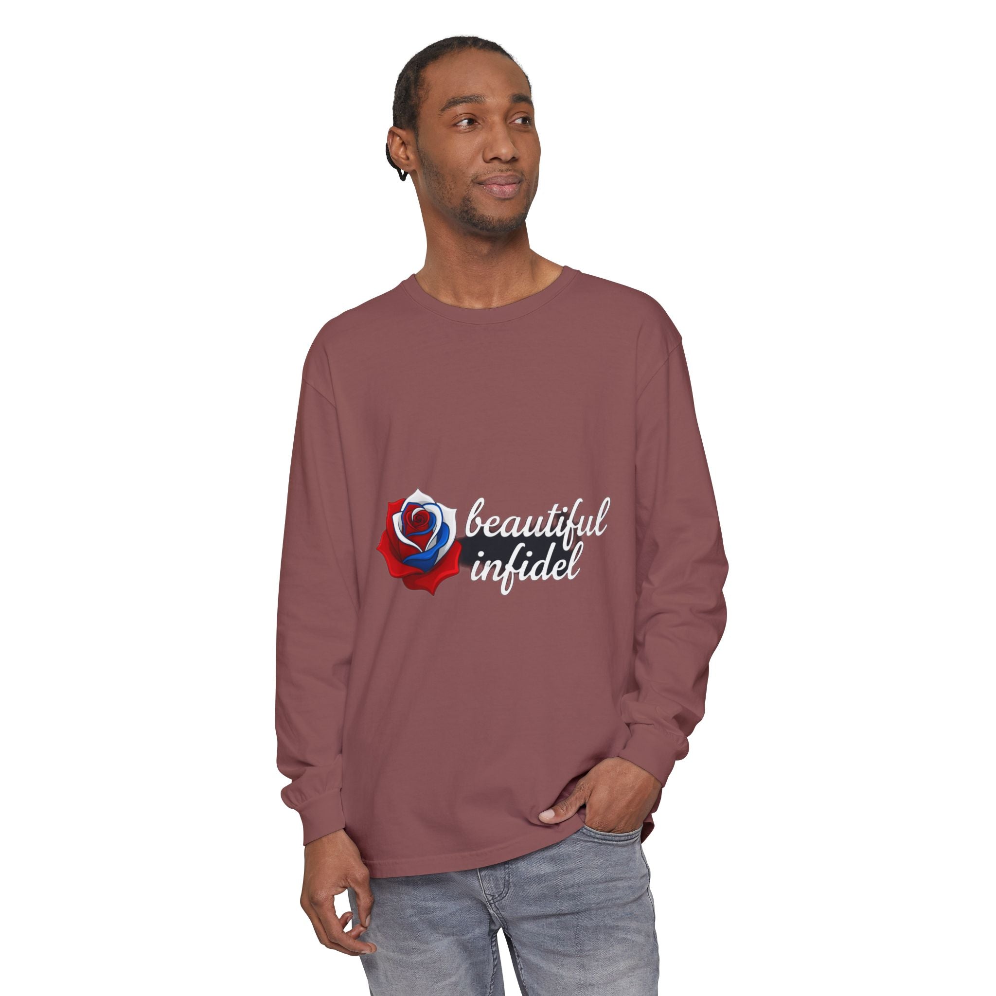 Infidel Beautiful Infidel  Comfort Colors Long Sleeve
