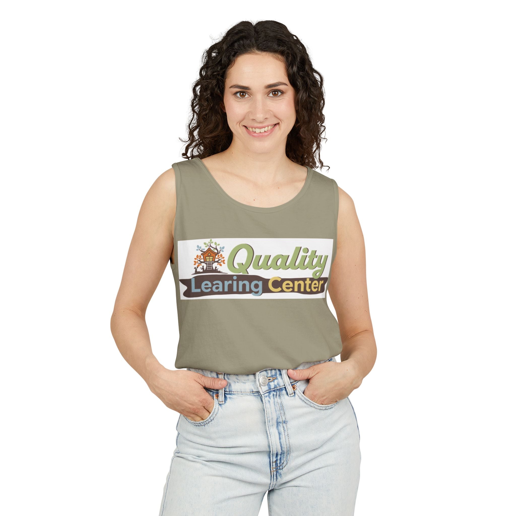 Infidel Learning Center Tee Garment-Dyed Tank Top