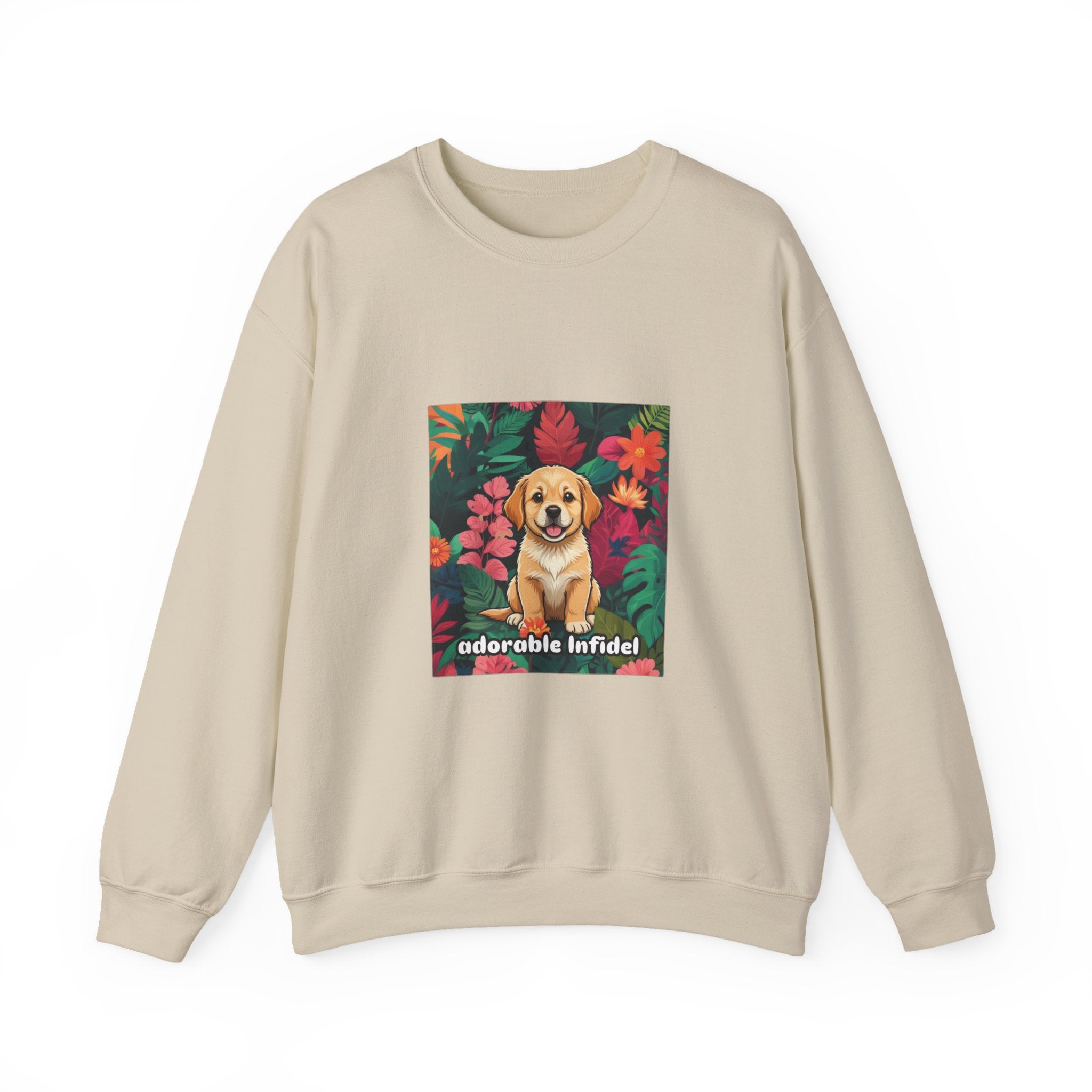 Adorable Infidel Gildan Crewneck Sweatshirt