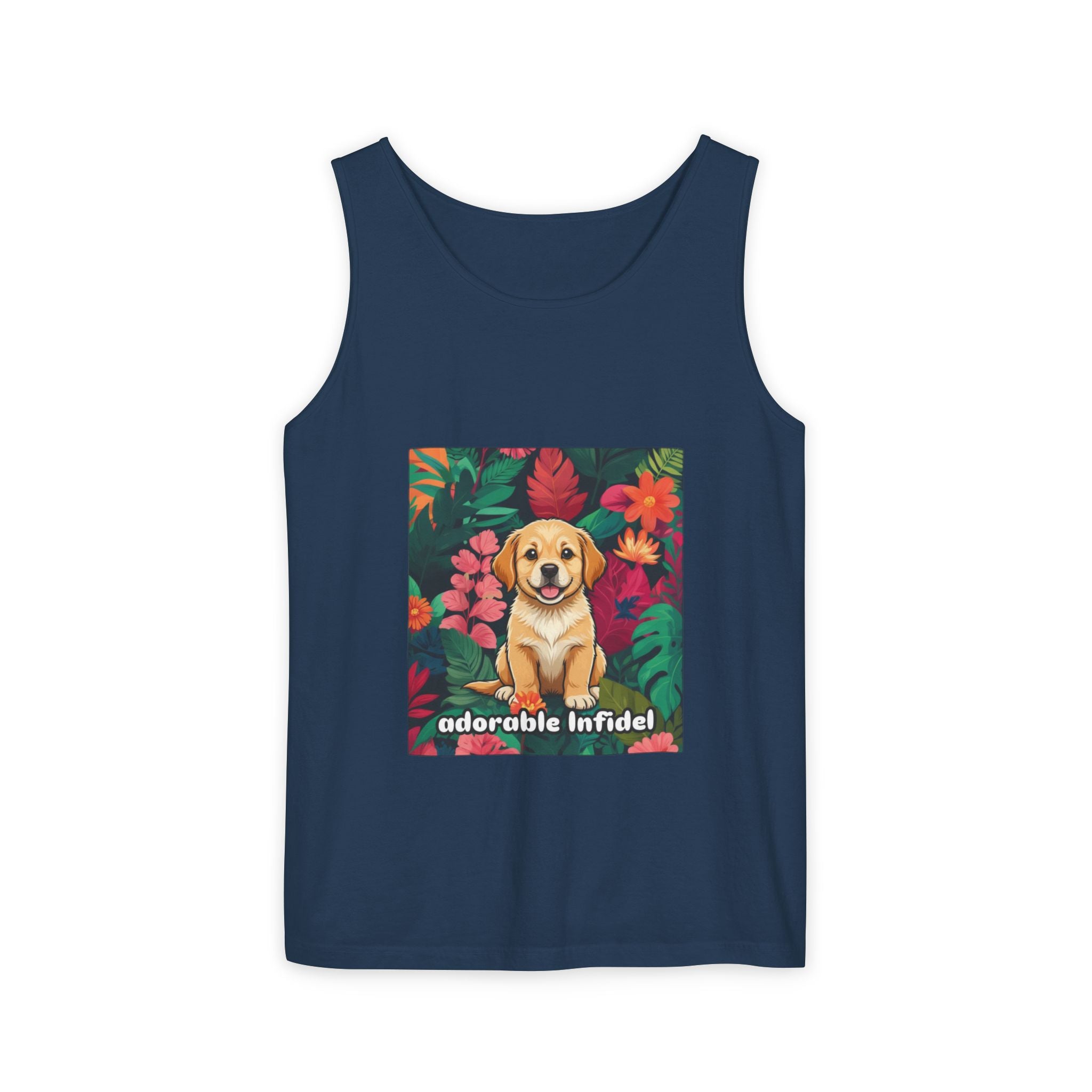 Adorable Infidel Garment-Dyed Tank Top