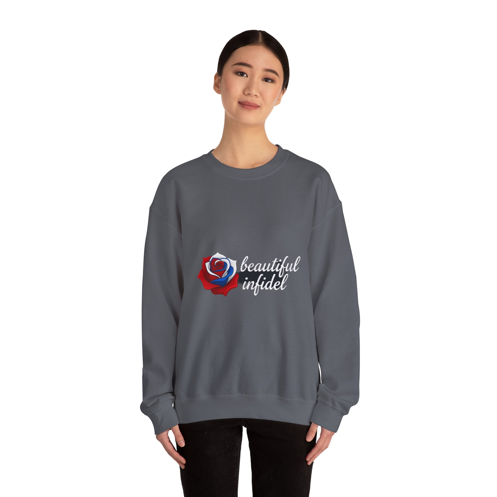 Infidel Beautiful Infidel  Gildan Crewneck Sweatshirt