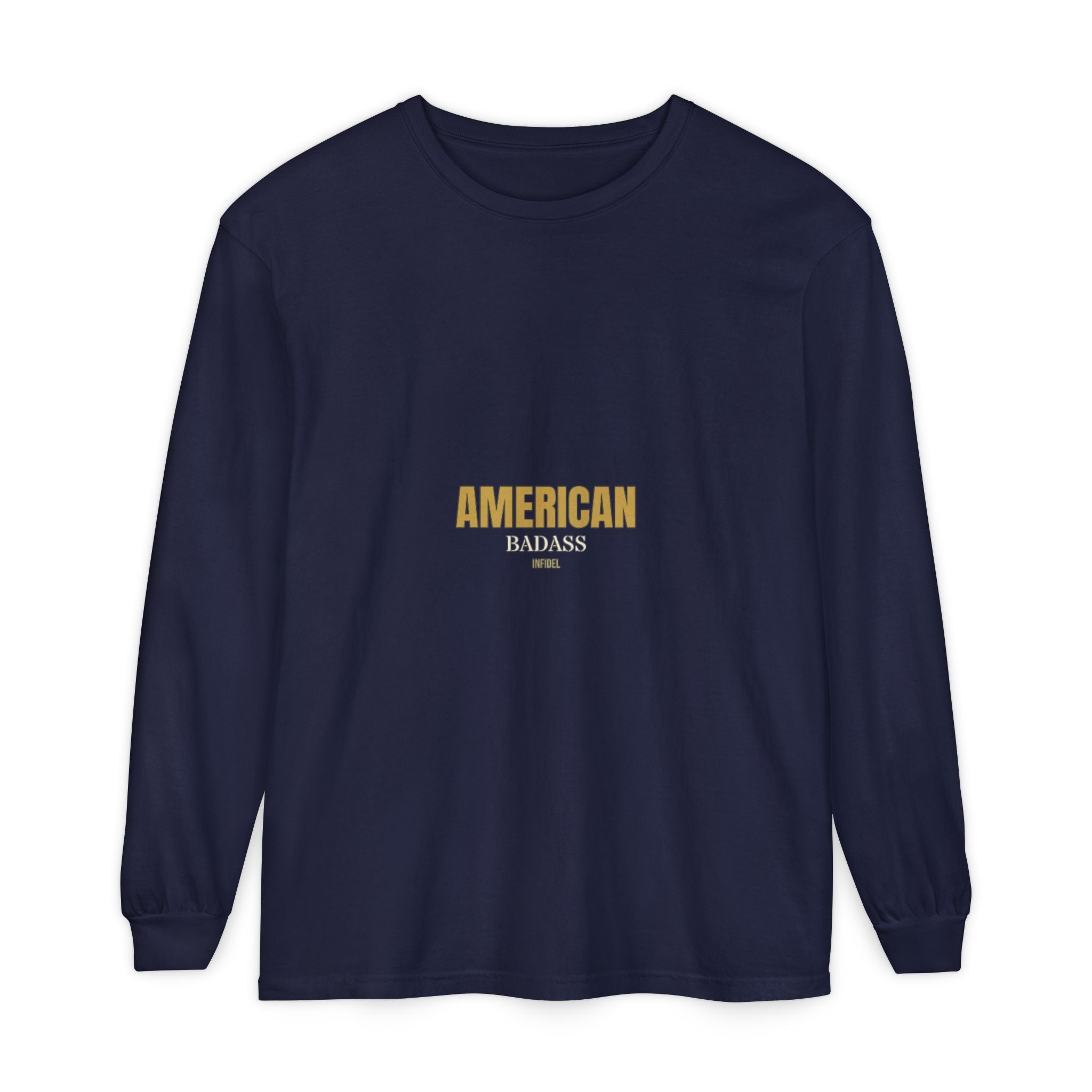 AMERICAN BADASS Comfort Colors Long Sleeve Long-sleeve - Infidel.me Patriotic Apparel