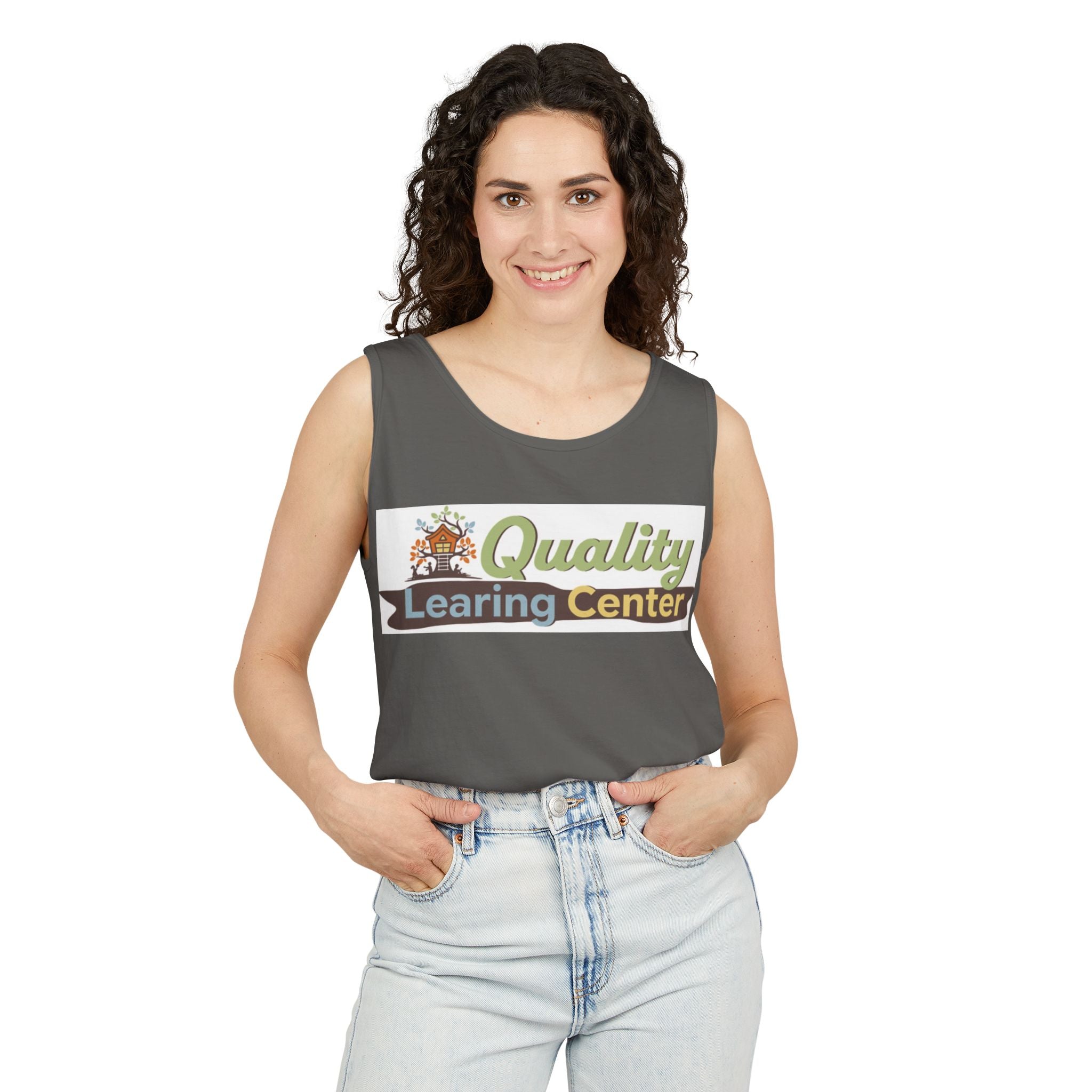 Infidel Learning Center Tee Garment-Dyed Tank Top