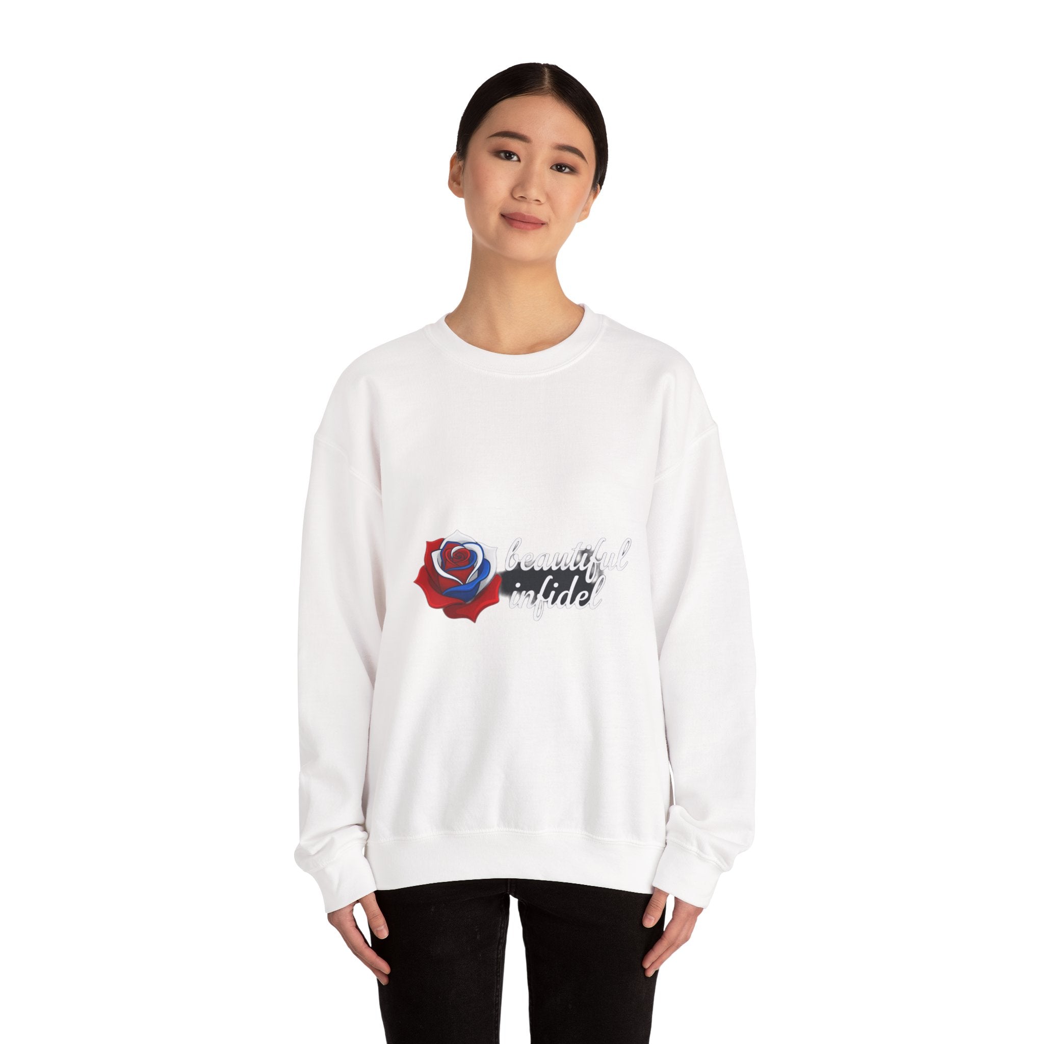 Infidel Beautiful Infidel  Gildan Crewneck Sweatshirt