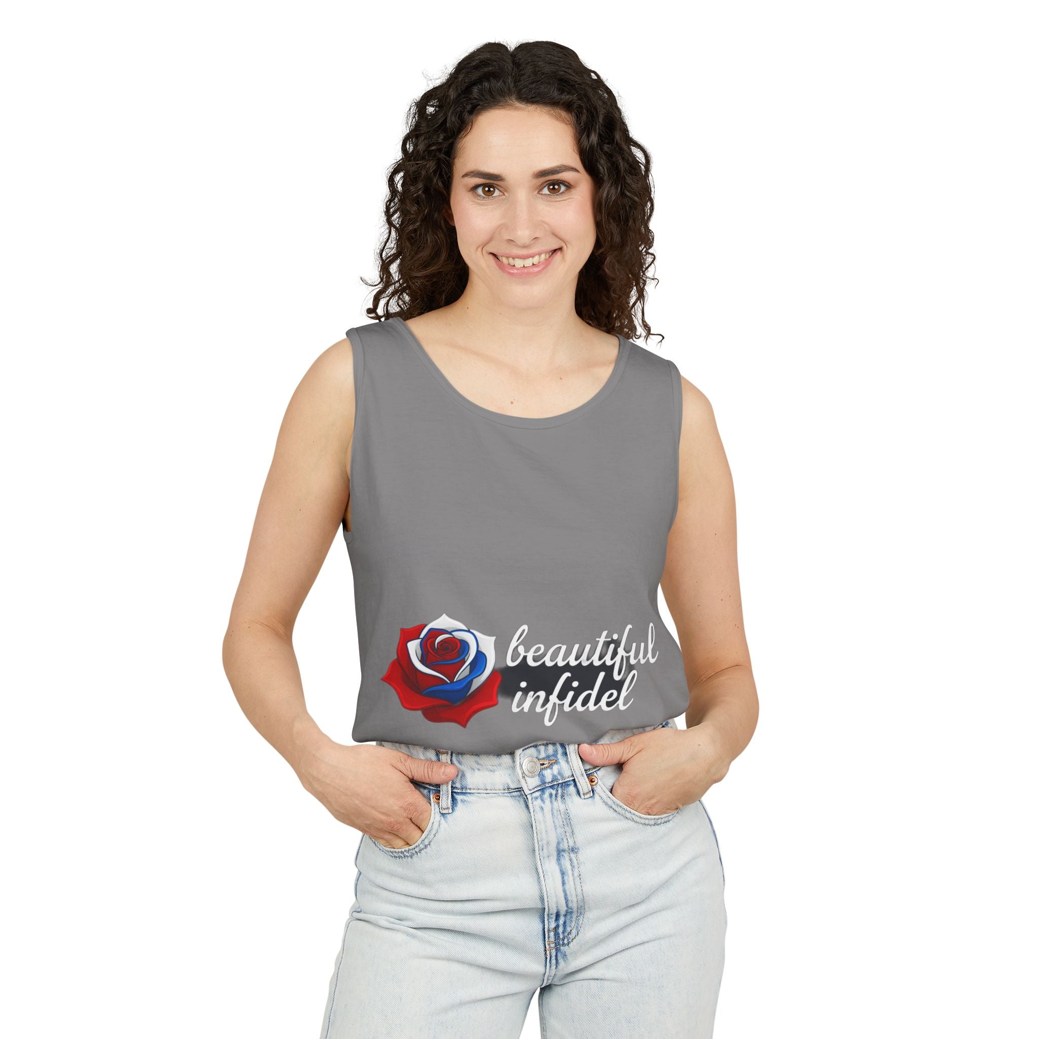 Infidel Beautiful Infidel  Garment-Dyed Tank Top