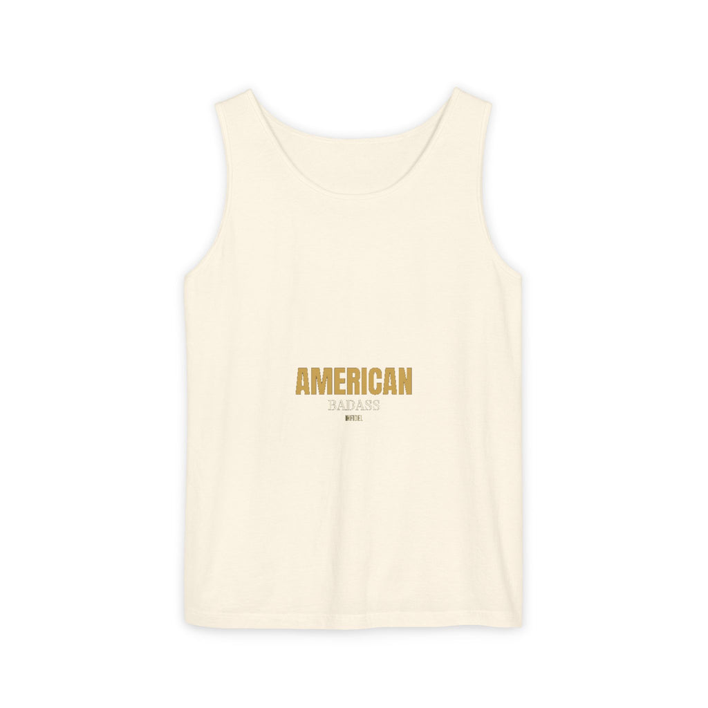 AMERICAN BADASS Garment-Dyed Tank Top Tank Top - Infidel.me Patriotic Apparel