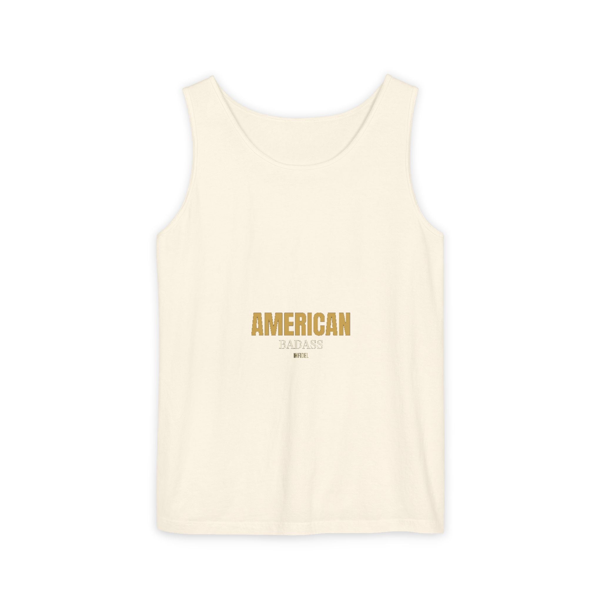AMERICAN BADASS Garment-Dyed Tank Top Tank Top - Infidel.me Patriotic Apparel