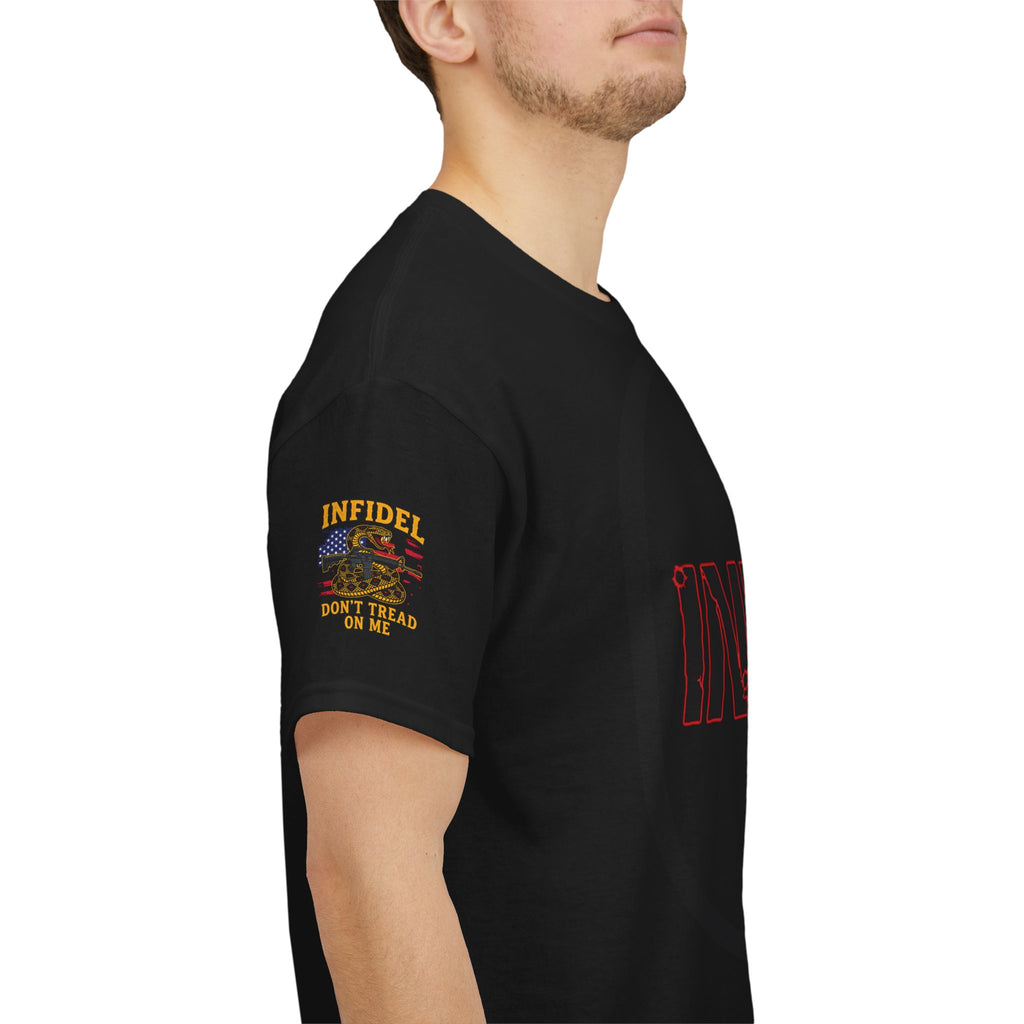 Infidel Bold Statement Tee — Provocative Graphic T-Shirt