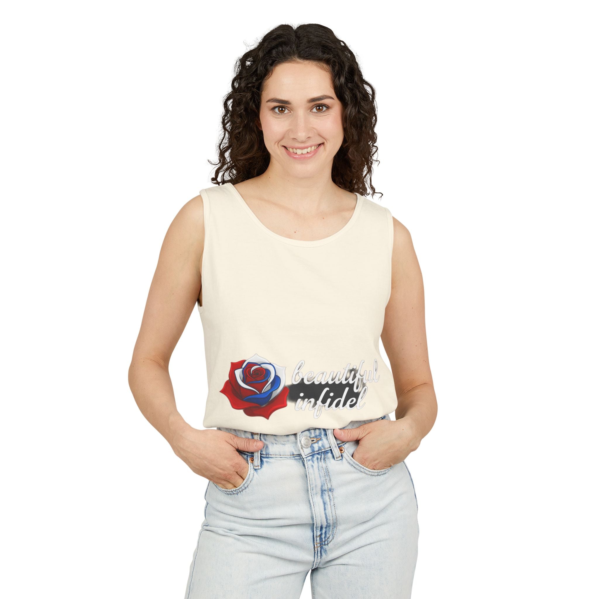 Infidel Beautiful Infidel  Garment-Dyed Tank Top