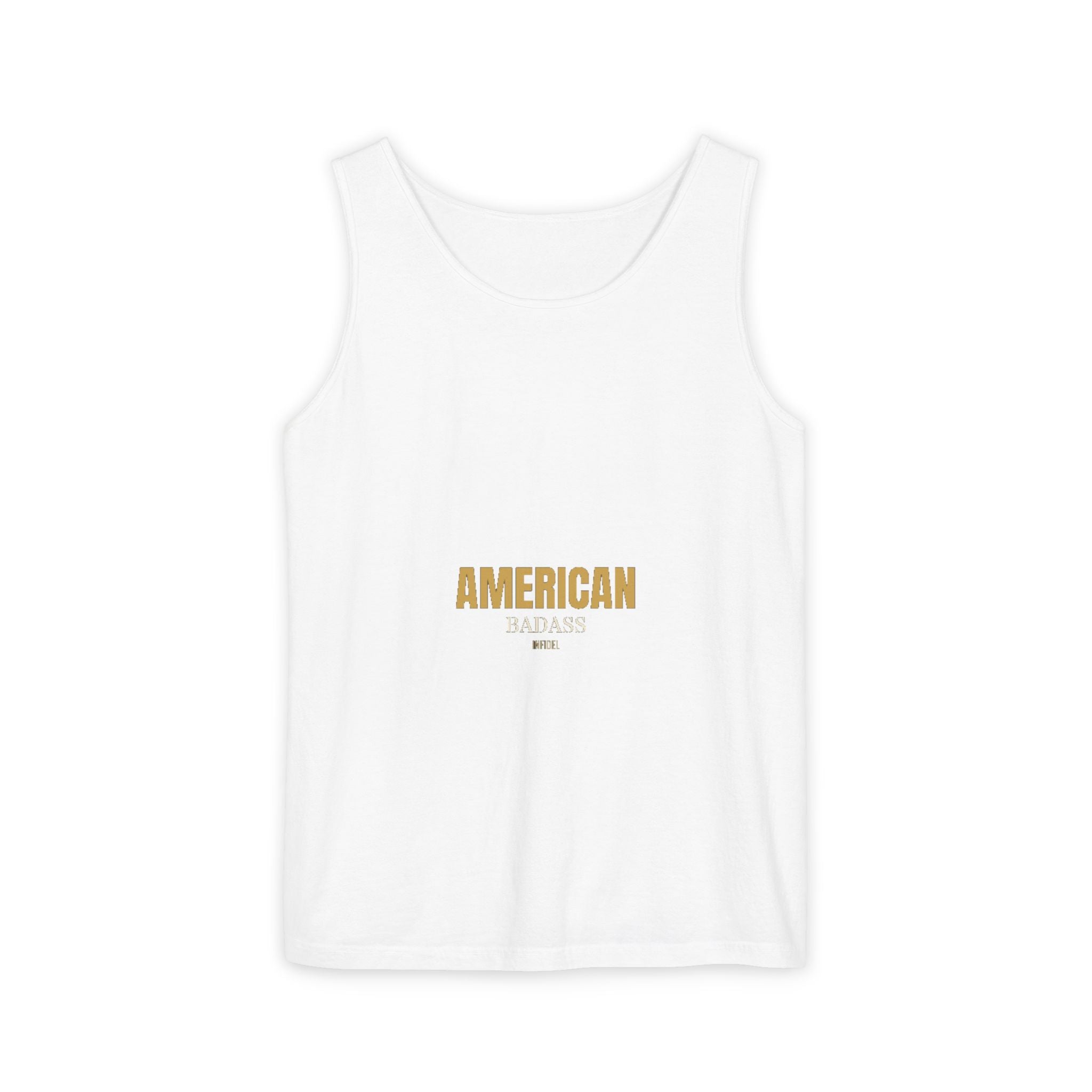 AMERICAN BADASS Garment-Dyed Tank Top Tank Top - Infidel.me Patriotic Apparel