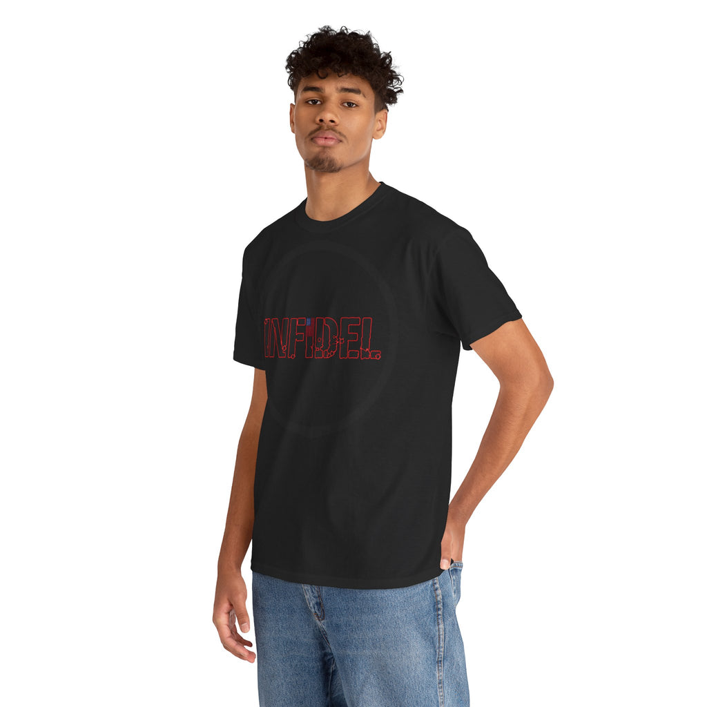 Infidel Bold Statement Tee — Provocative Graphic T-Shirt