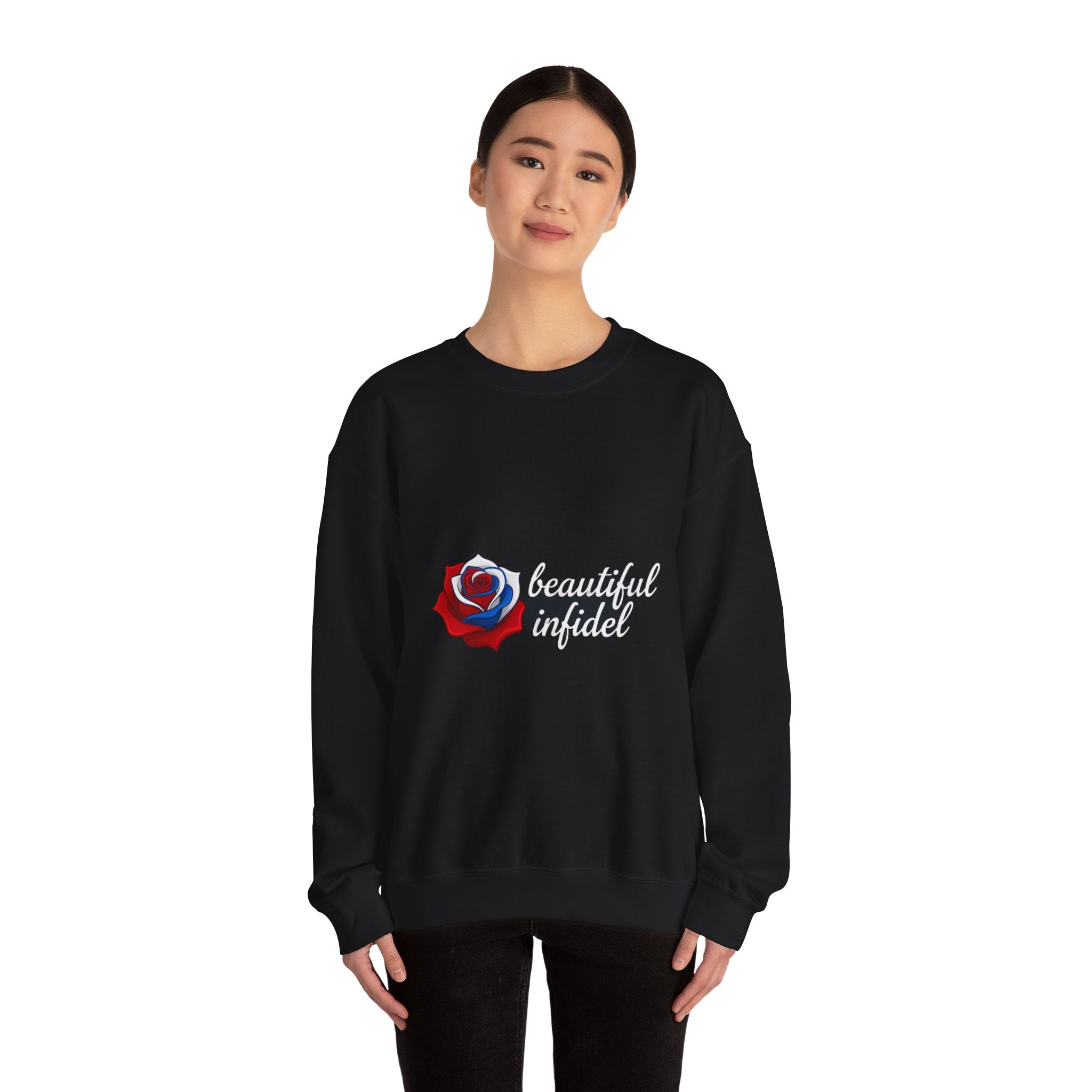 Infidel Beautiful Infidel  Gildan Crewneck Sweatshirt