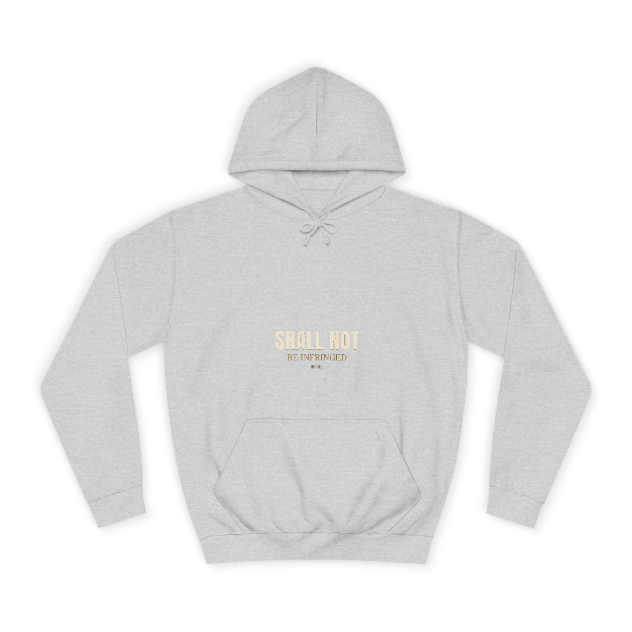 SHALL NOT BE Hoodie — Heavyweight pullover hoodie, 100% cotton, embroidered design