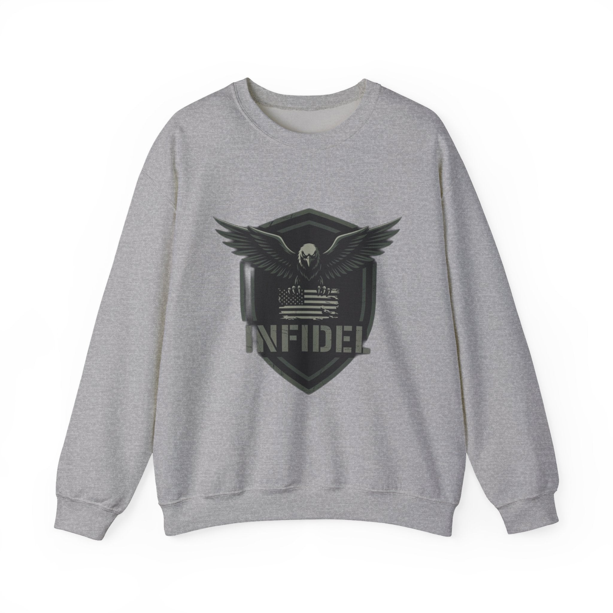 Eagle_Flag Gildan Crewneck Sweatshirt