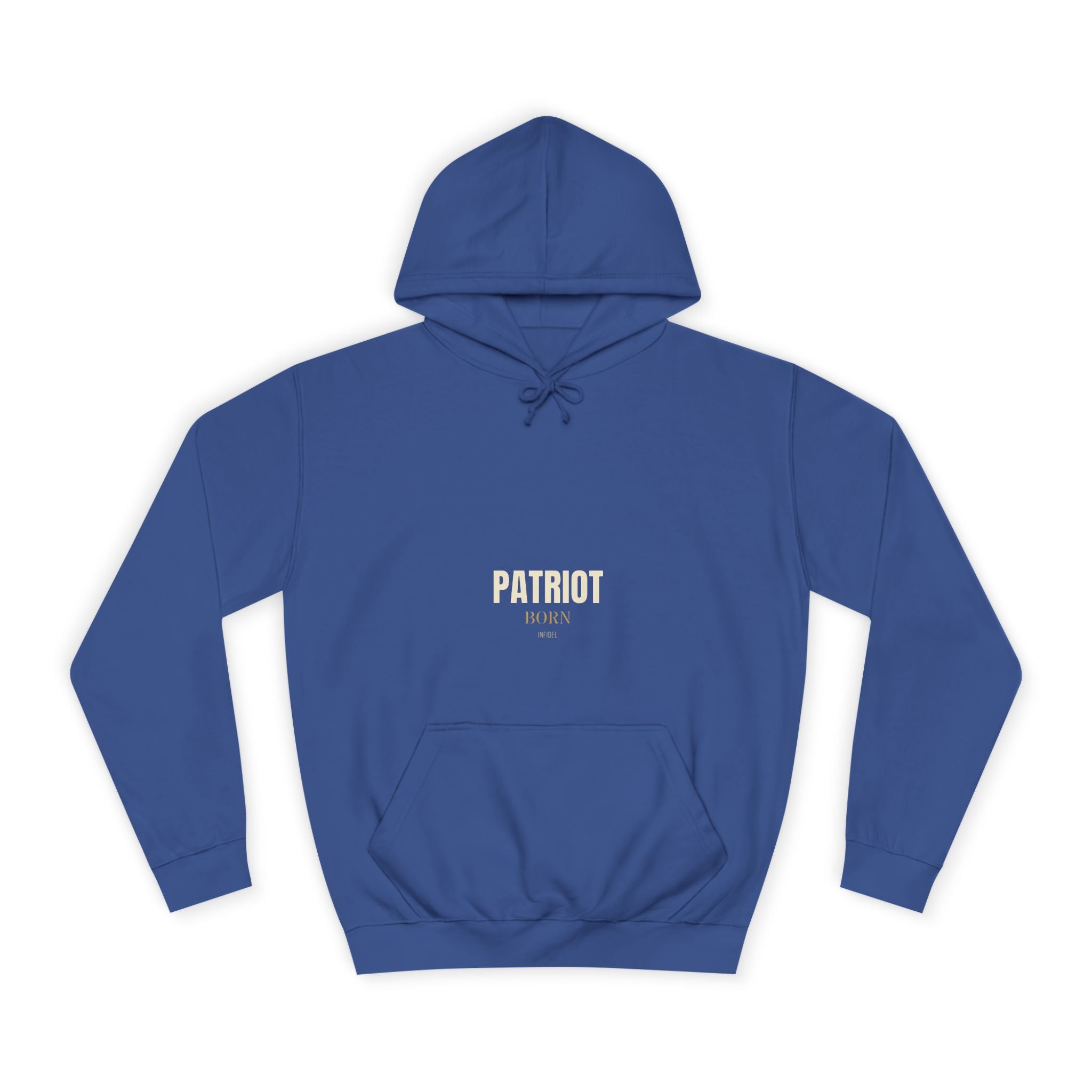 PATRIOT Hoodie — Heavyweight pullover hoodie, 100% cotton, embroidered design