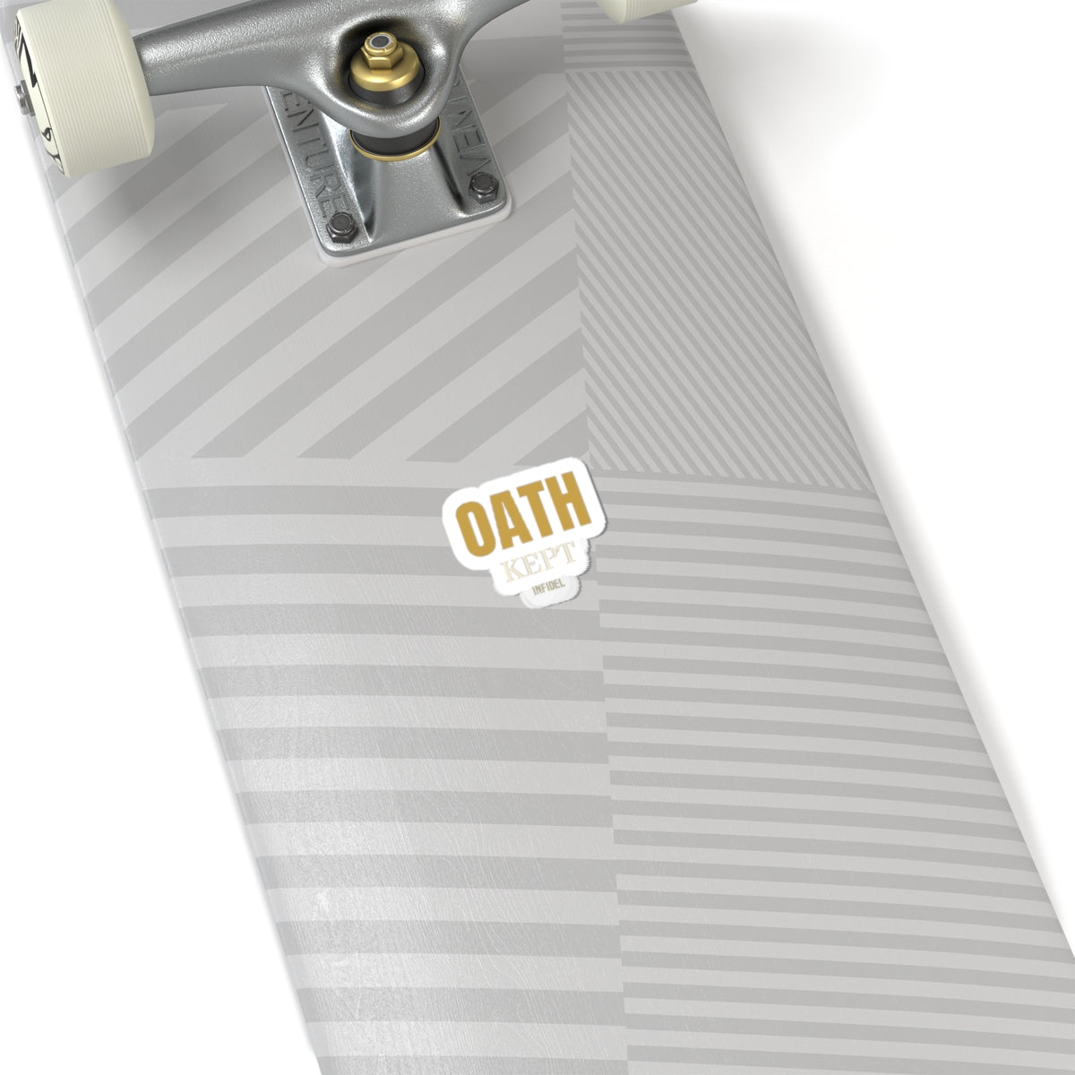 OATH KEPT Sticker — Premium vinyl sticker, weatherproof, 4"x4" to 8"x8"