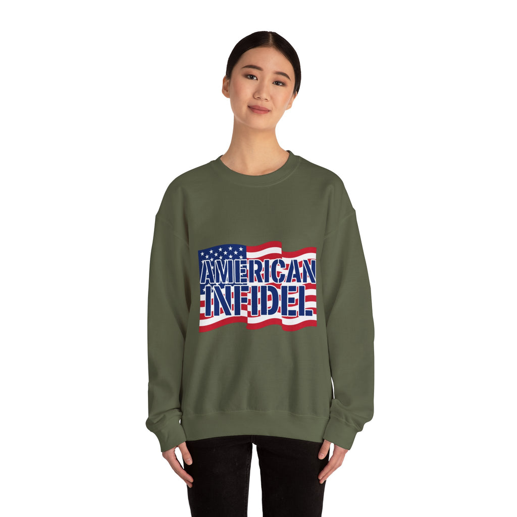 Infidel American Infidel Gildan Crewneck Sweatshirt